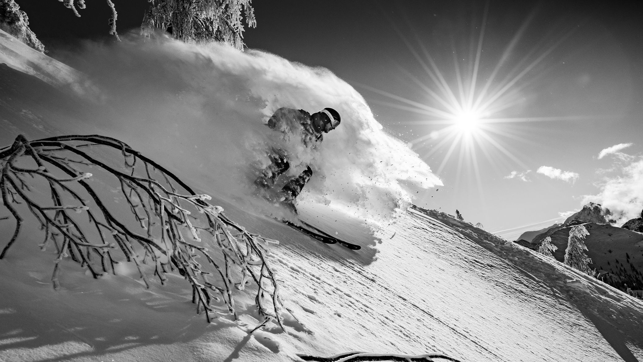 Luca Tribondeau Freeride balck and white