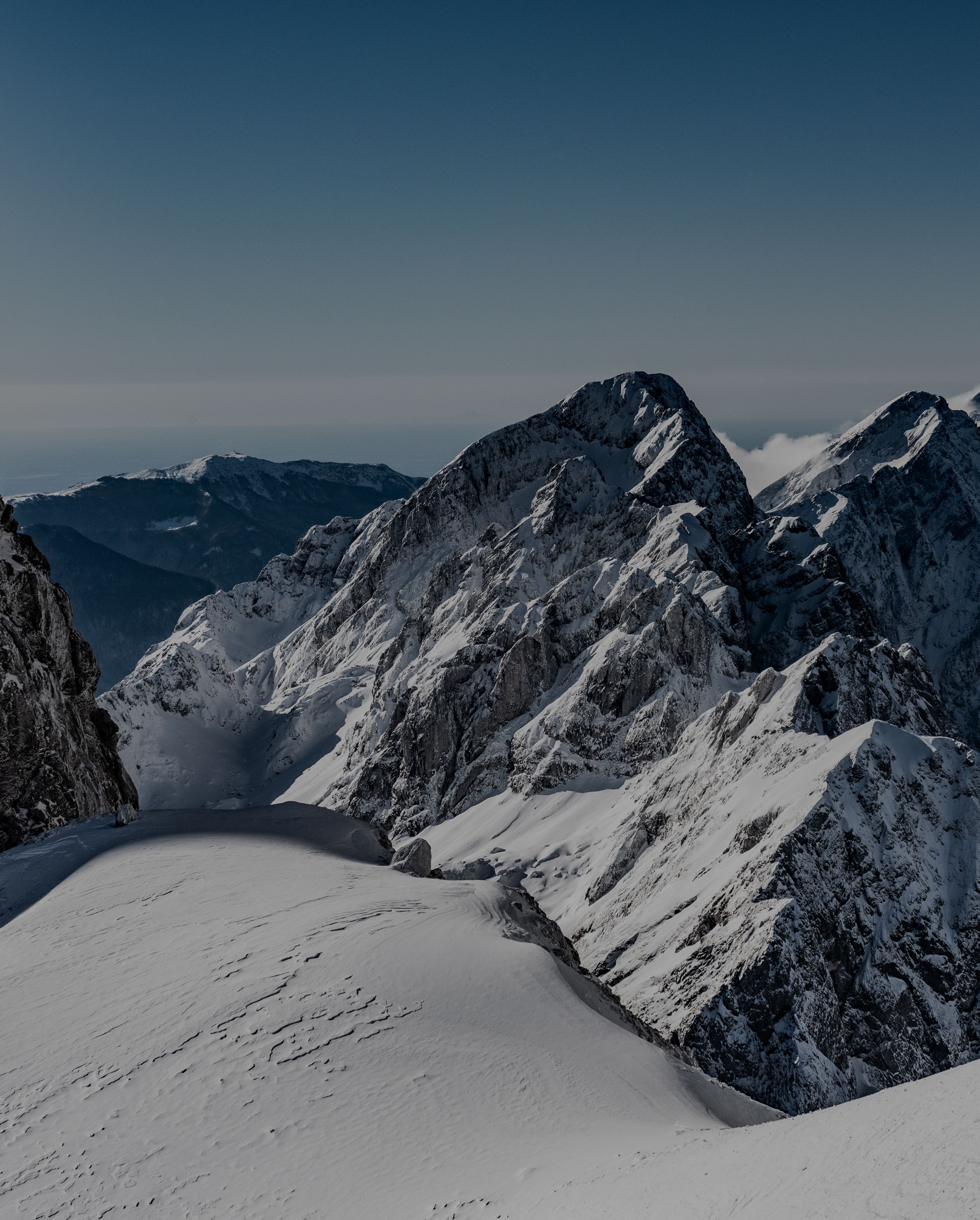 Landscape montagna innevata