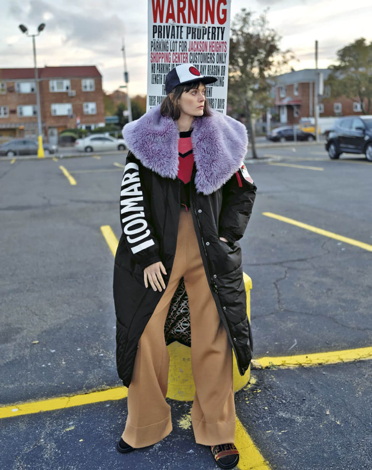 girl in a parking lot