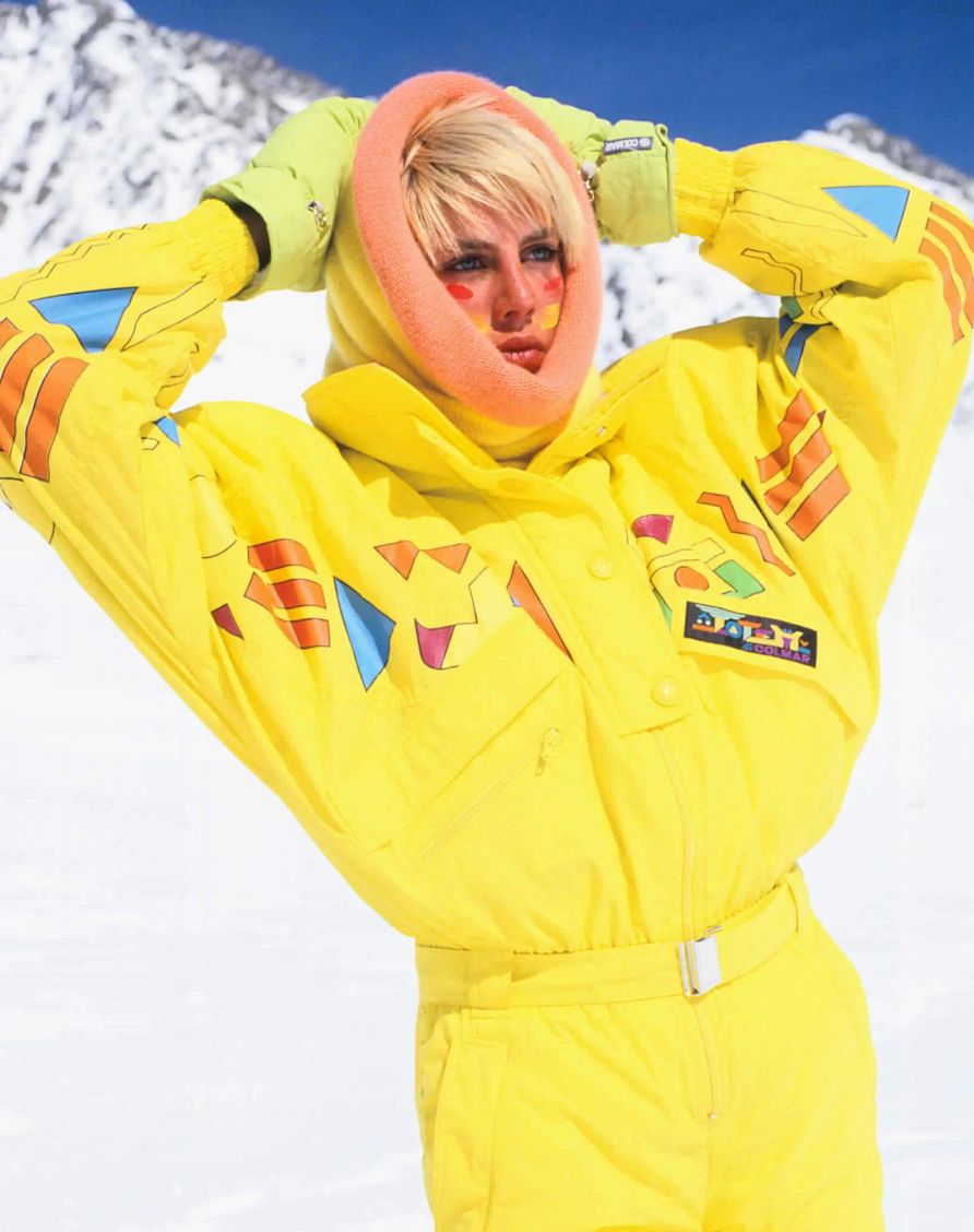 woman with fluorescent yellow jacket