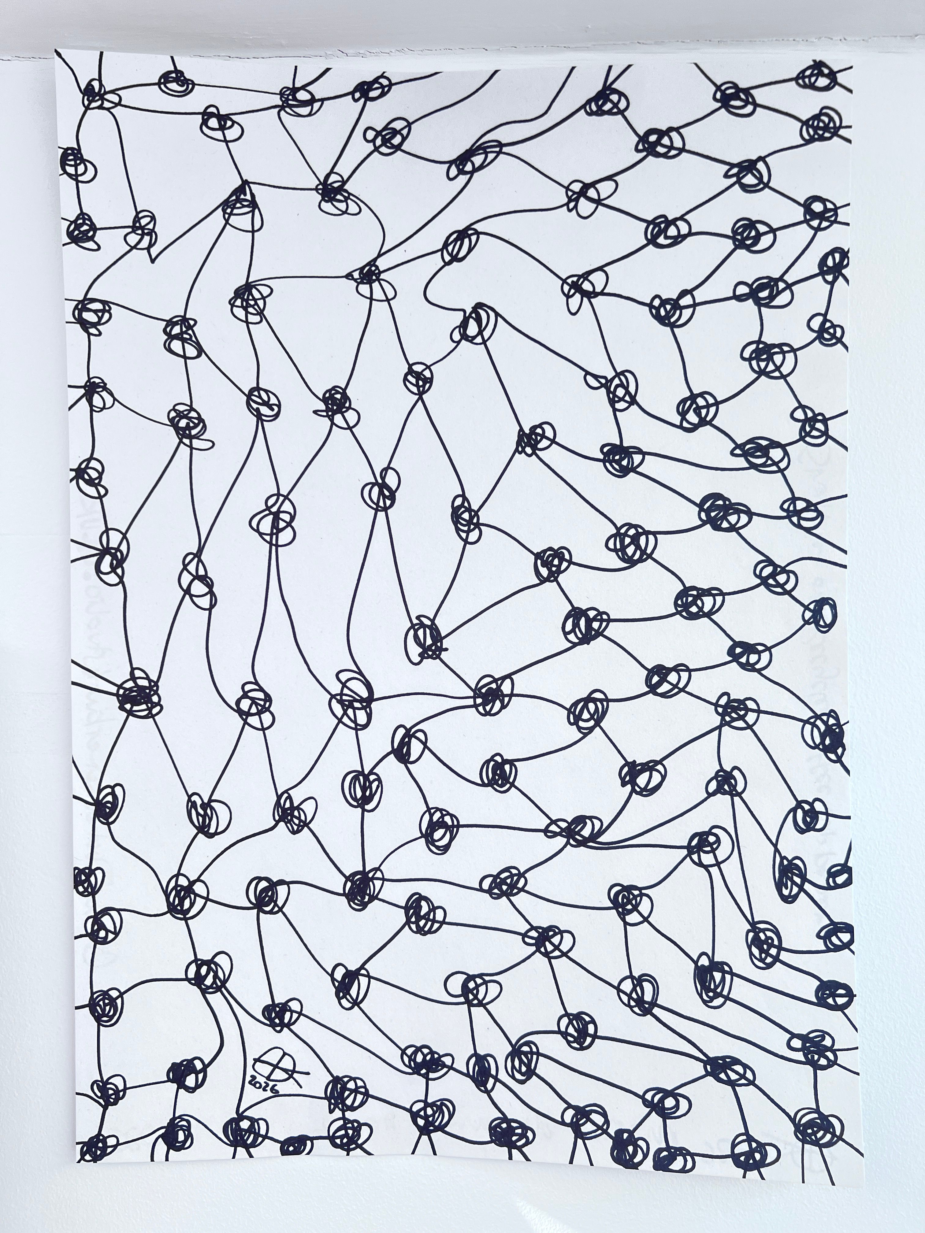 Meshy drawing no. 28, artist sketch