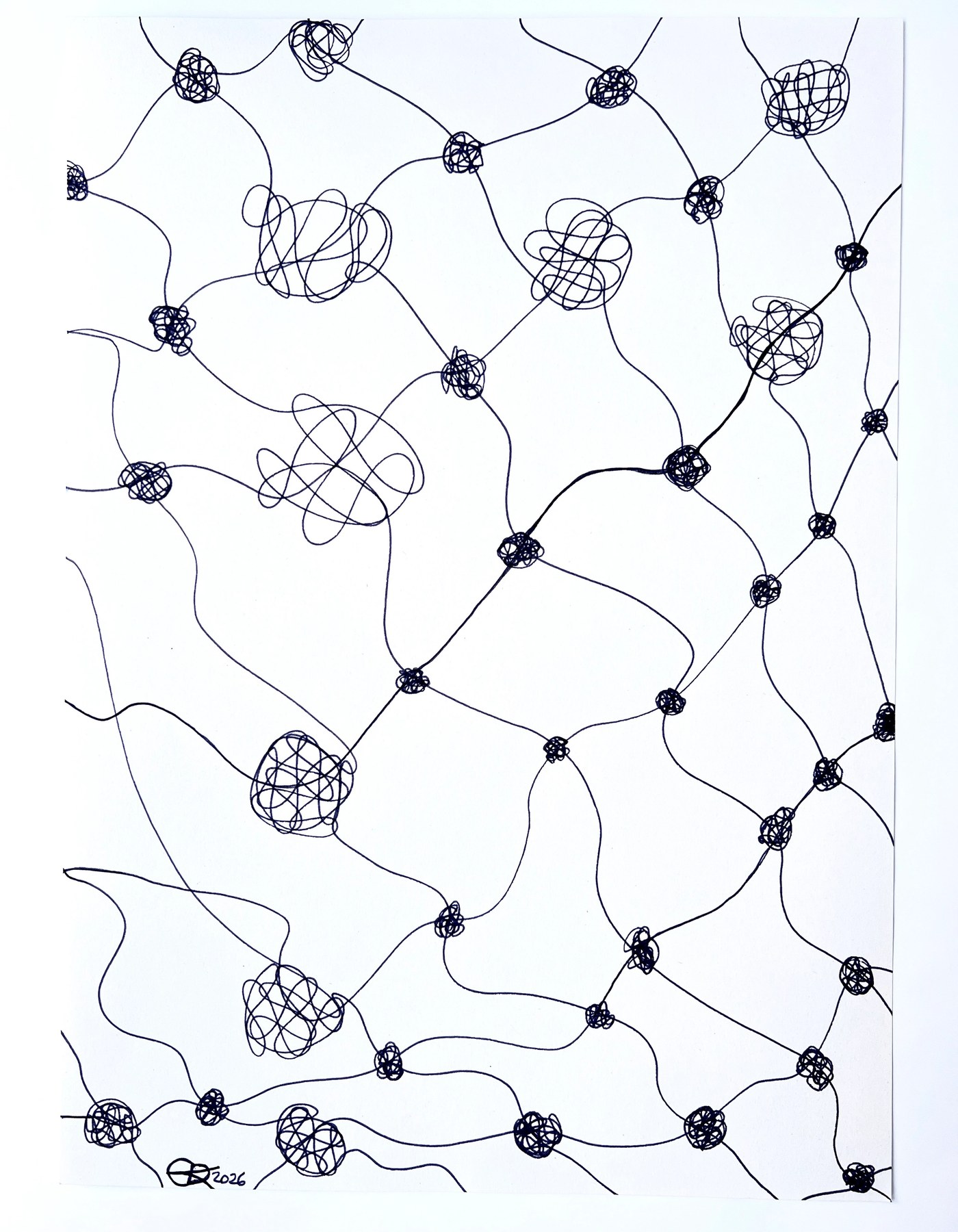 Meshy drawing no. 69, artist sketch