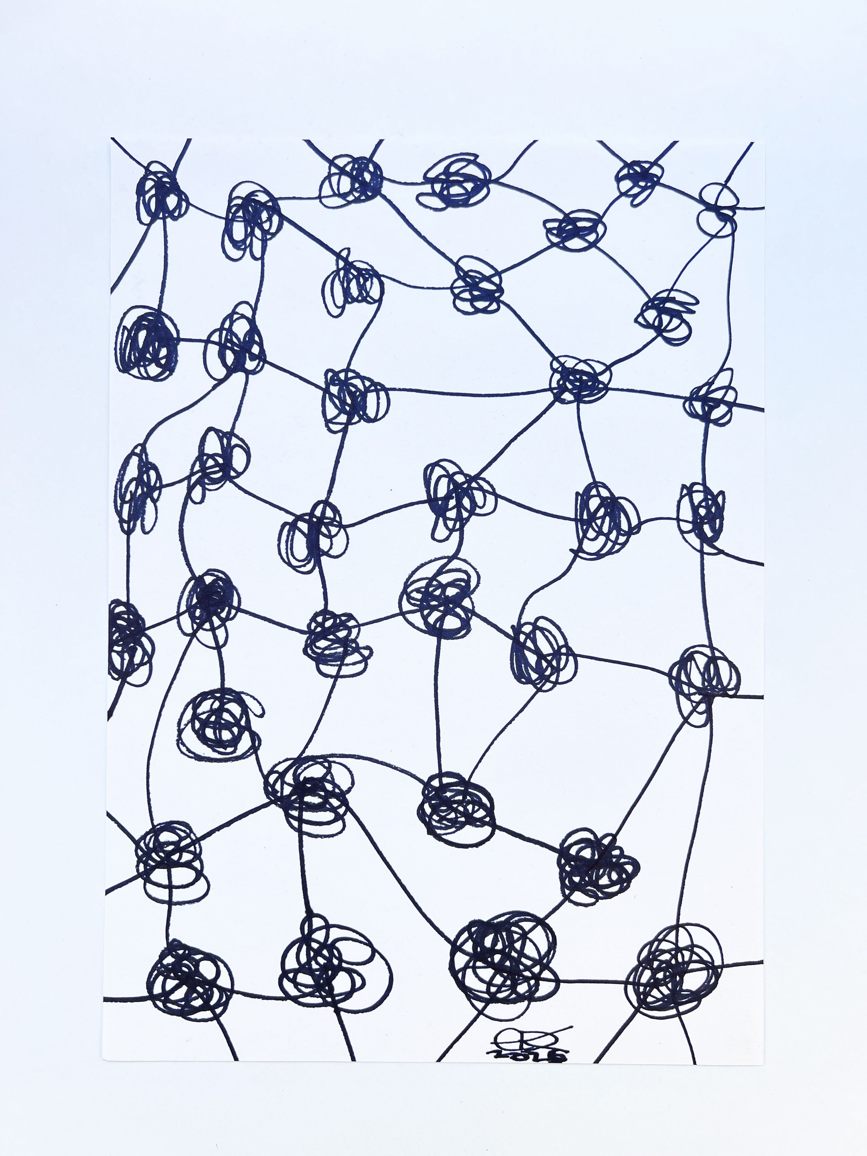Meshy drawing no.40, artist sketch