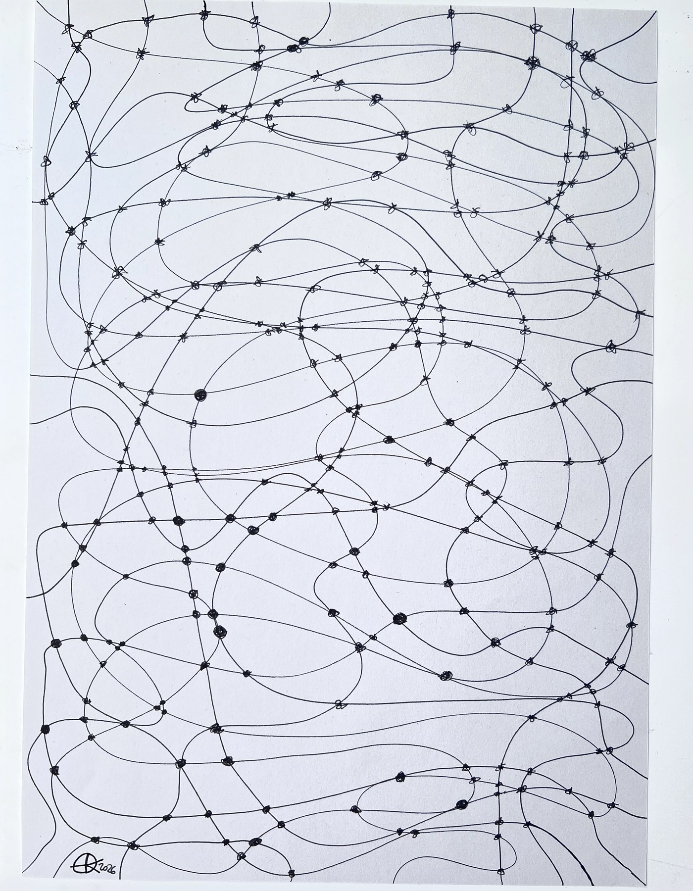 Meshy drawing no. 90, artist sketch