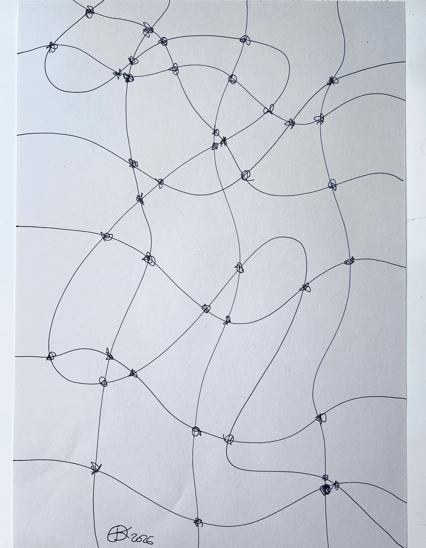 Meshy drawing no. 88, artist sketch