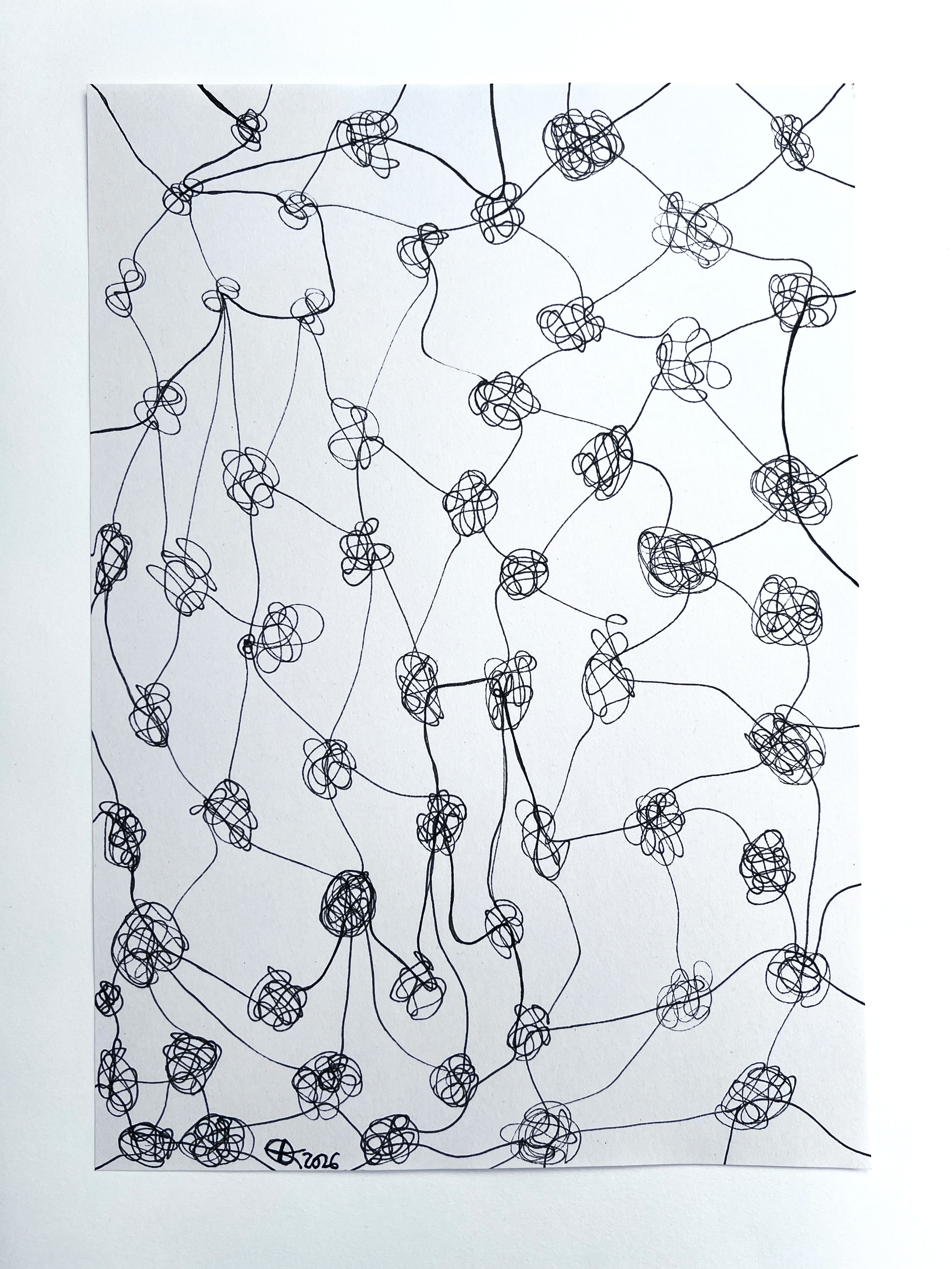 Meshy drawing no. 59, artist sketch