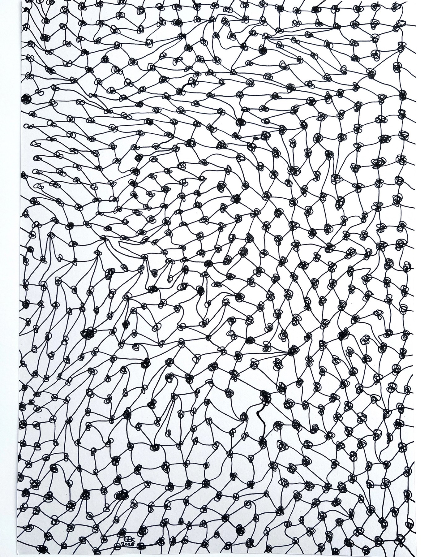Meshy drawing no. 56, artist sketch