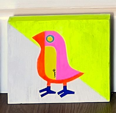 Pink Bird Artwork