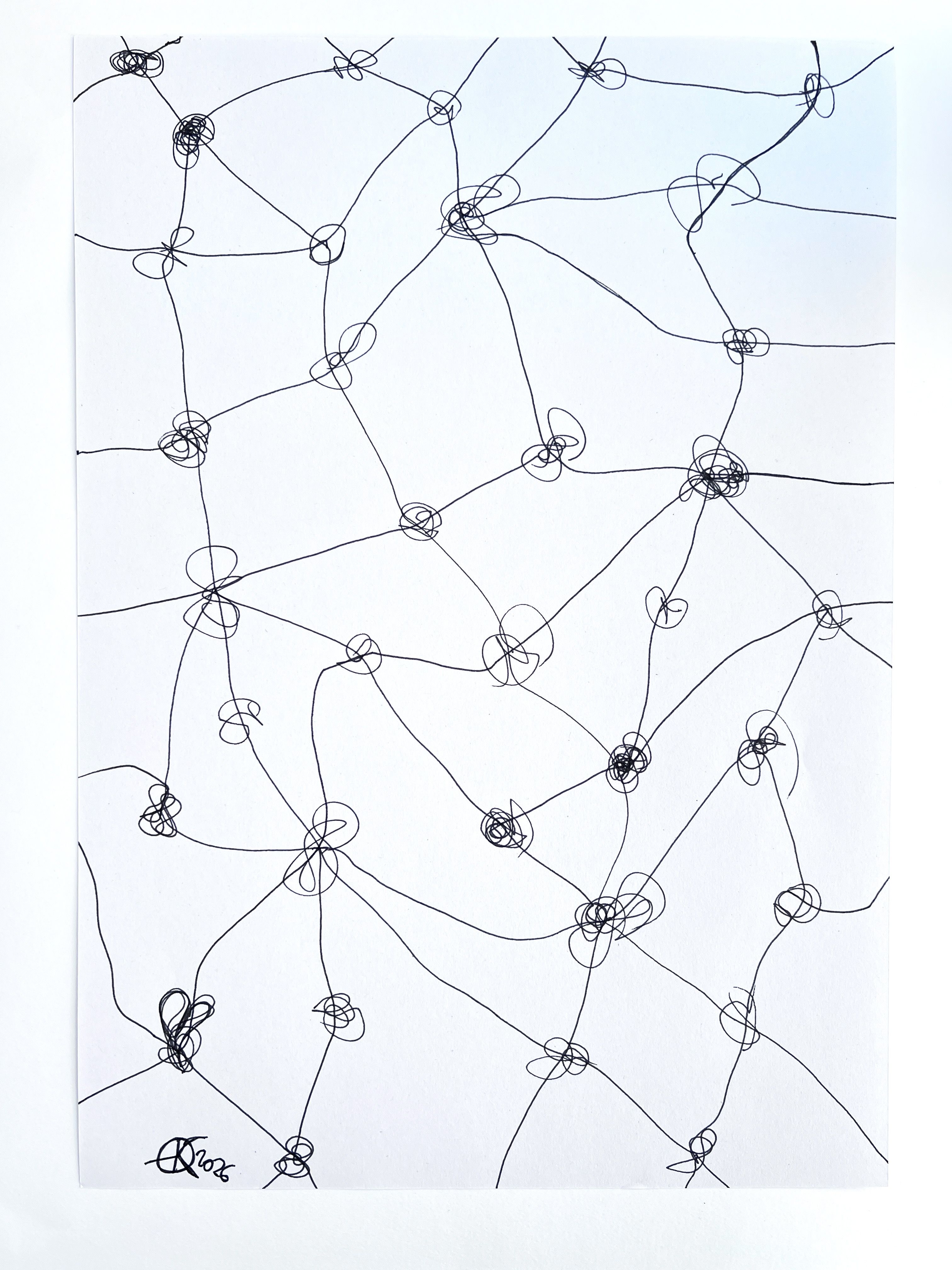 Meshy drawing no. 63, artist sketch