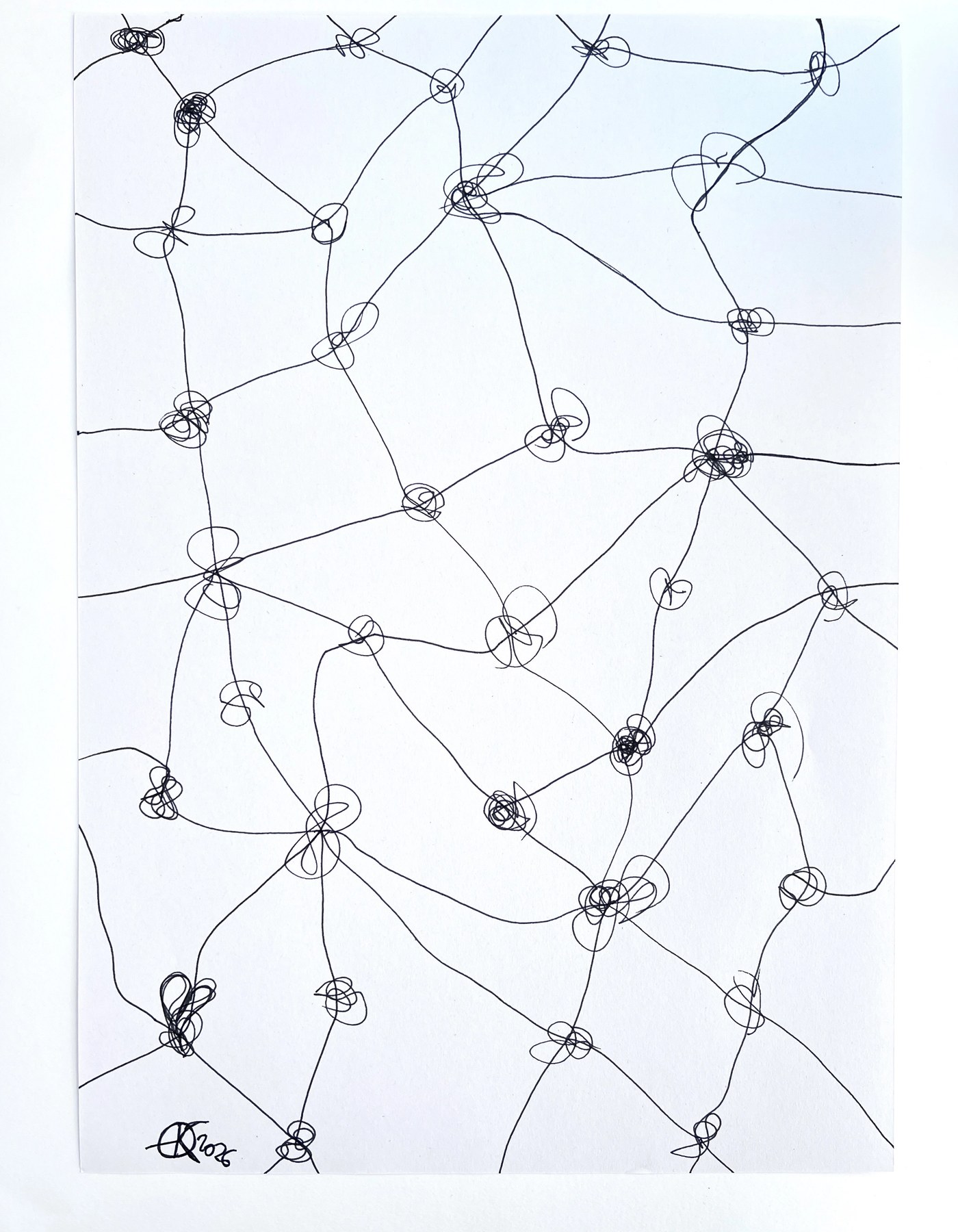 Meshy drawing no. 63, artist sketch
