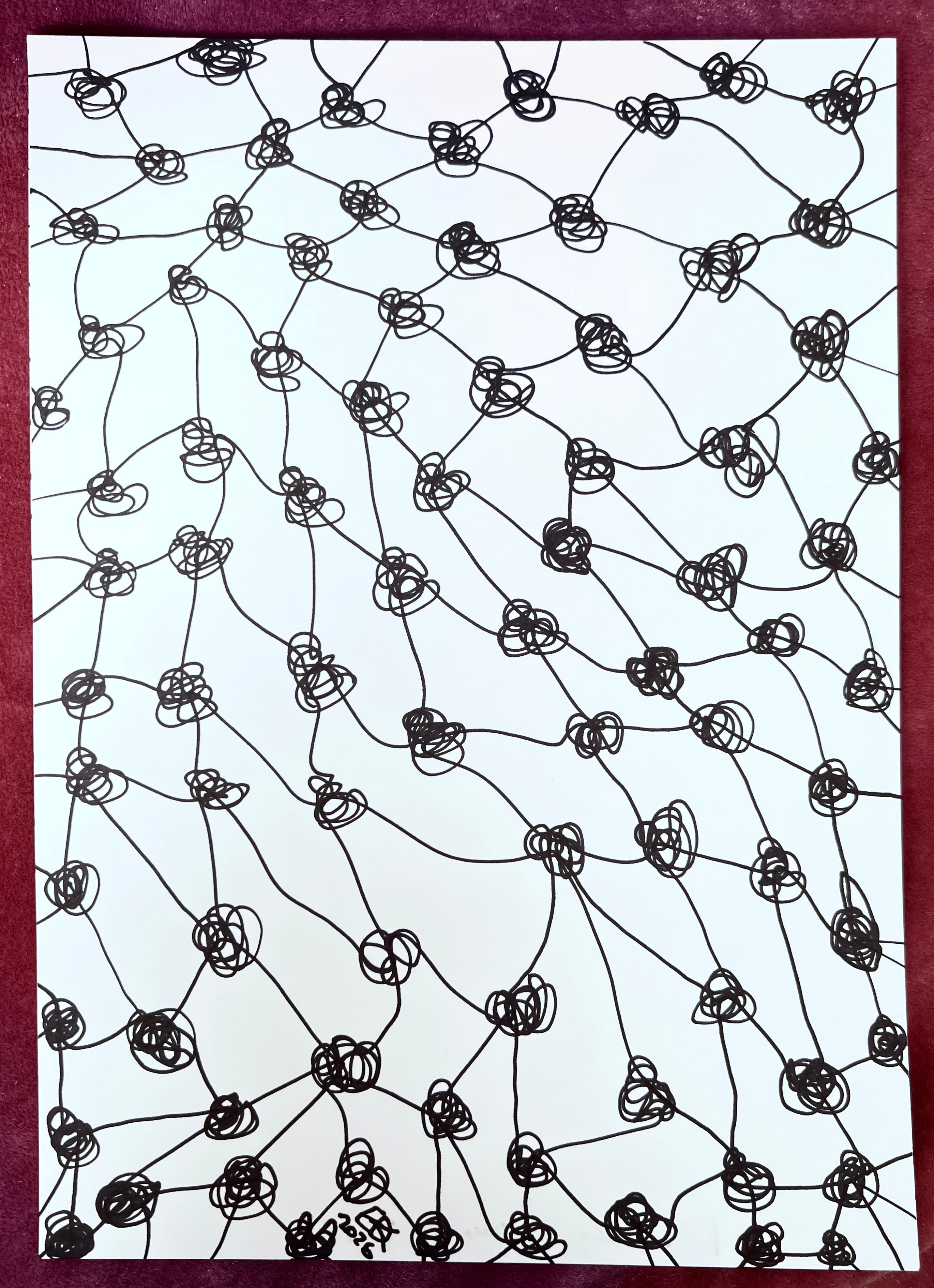 Meshy drawing no.24, artist's sketch