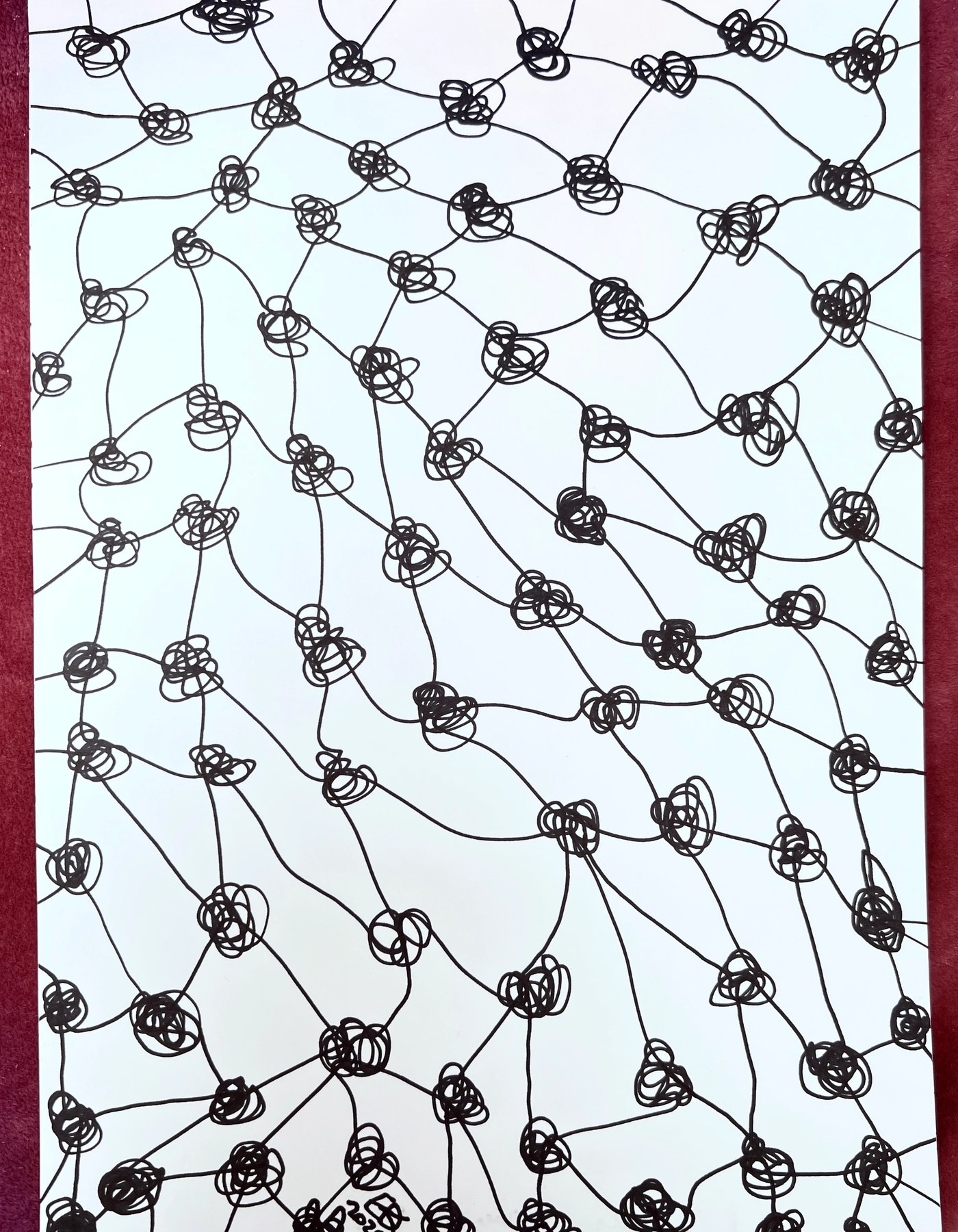 Meshy drawing no.24, artist's sketch