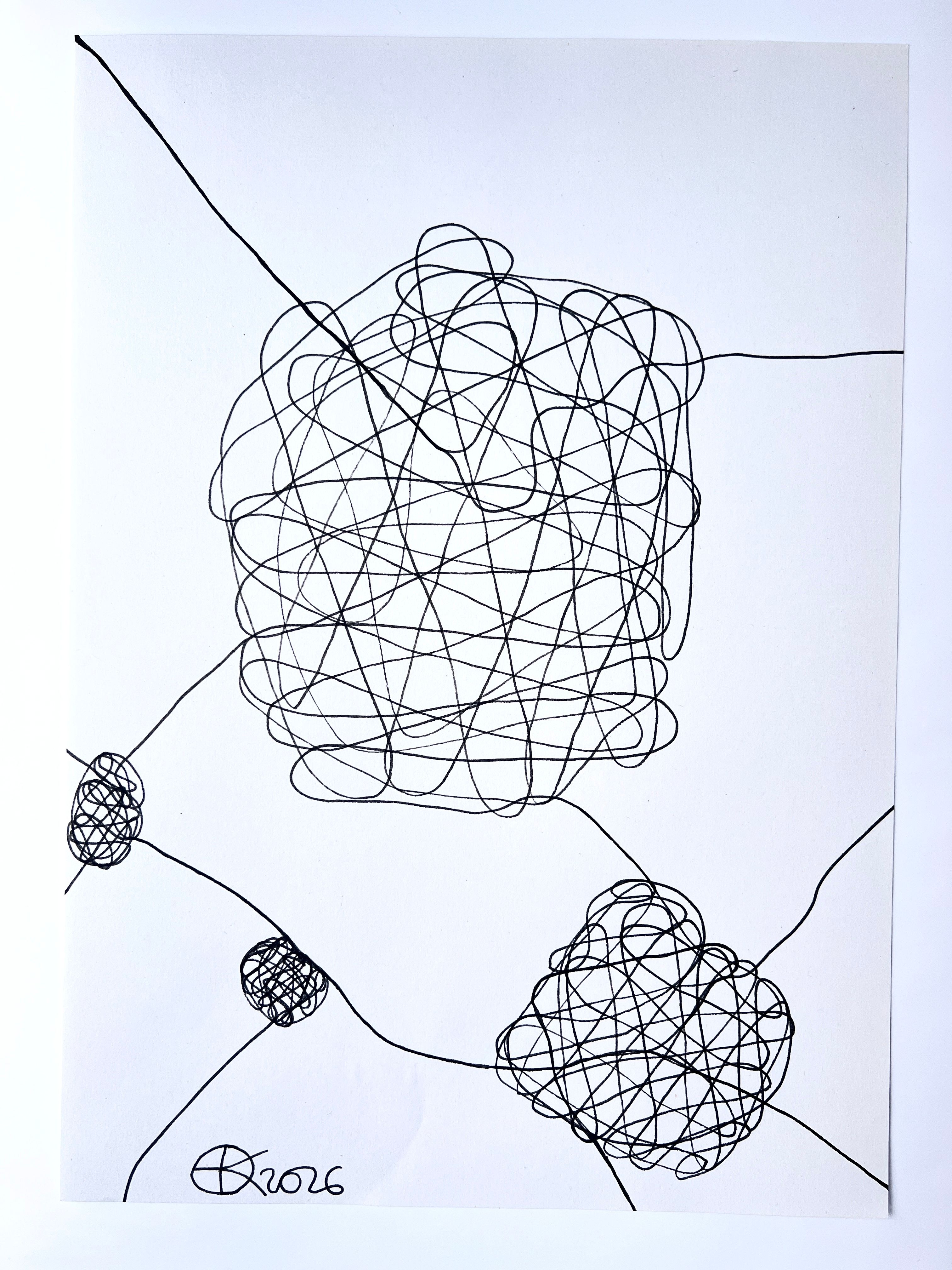 Meshy drawing no. 76, artist sketch