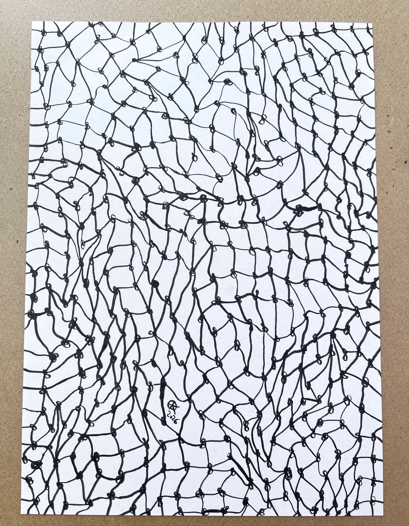 Meshy drawing no.19, artist sketch