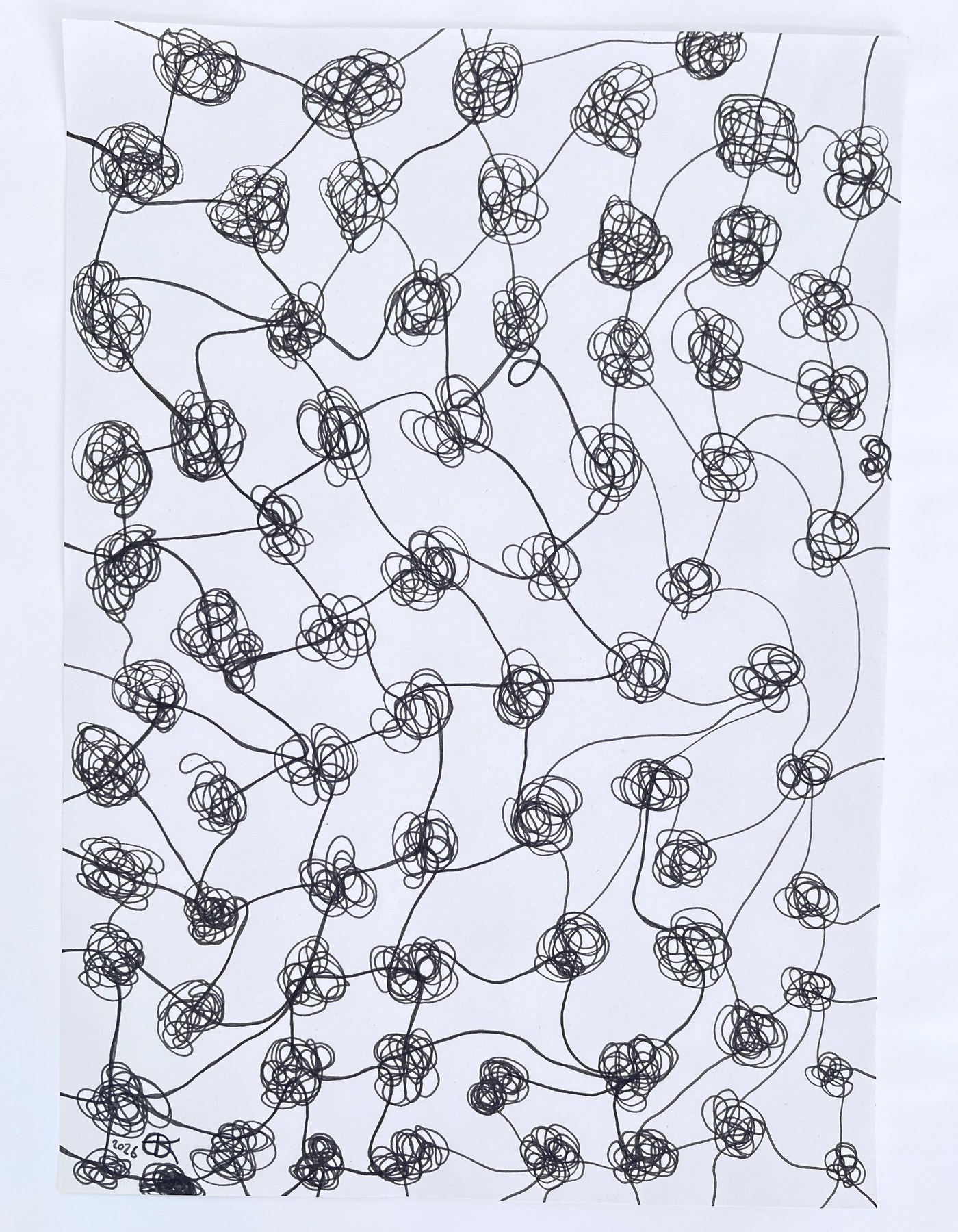 Meshy drawing no. 95, artist sketch