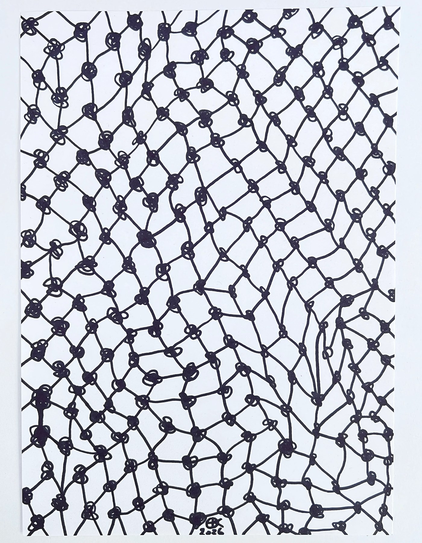 Meshy Drawing no.50, artist sketch