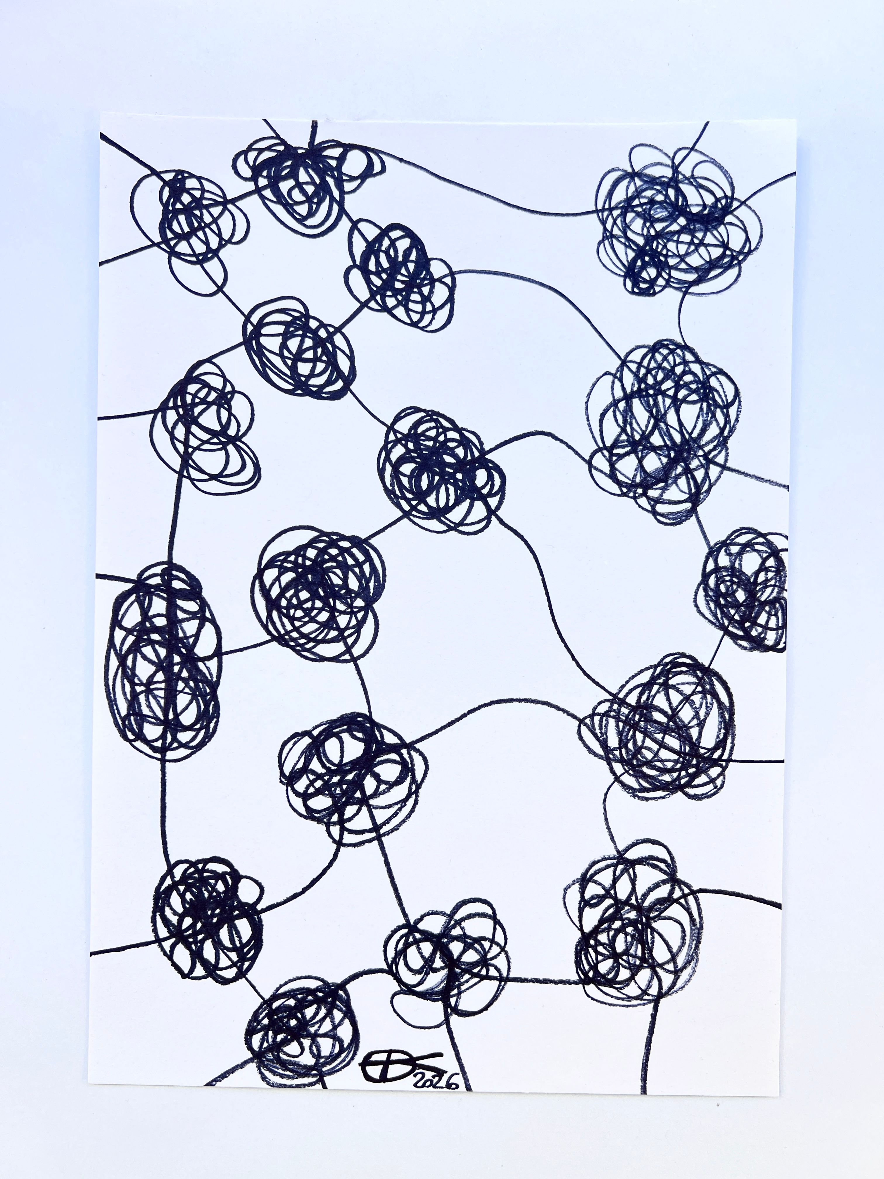 Meshy Drawing no. 37, artist sketch 