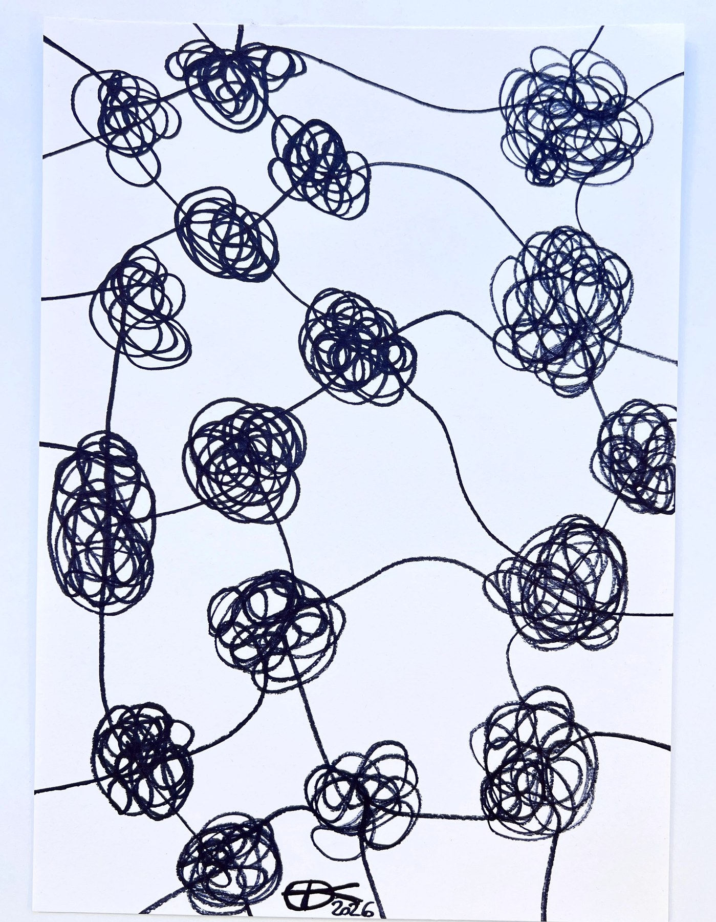 Meshy Drawing no. 37, artist sketch