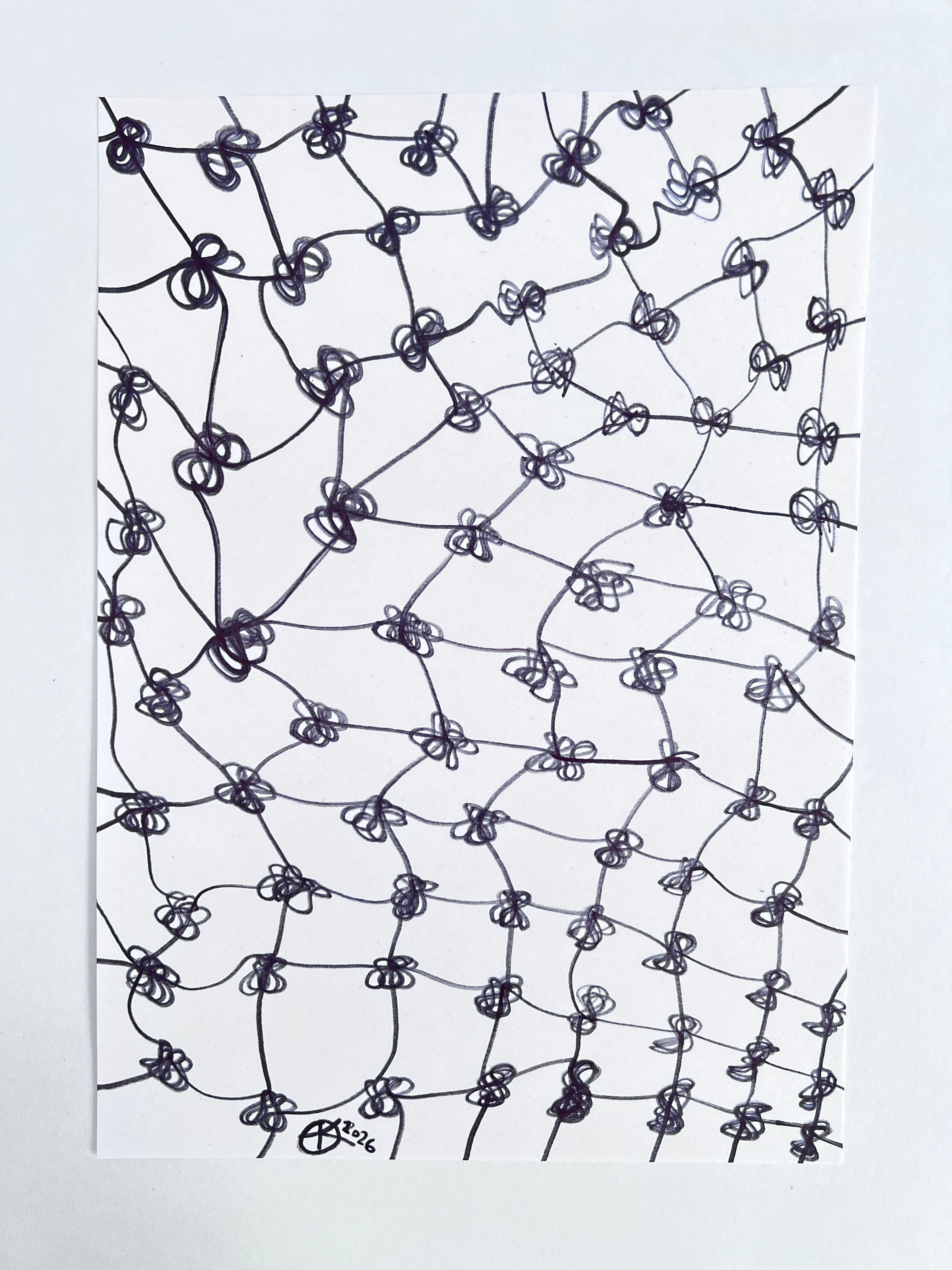 Meshy Drawing no.42, artist sketch