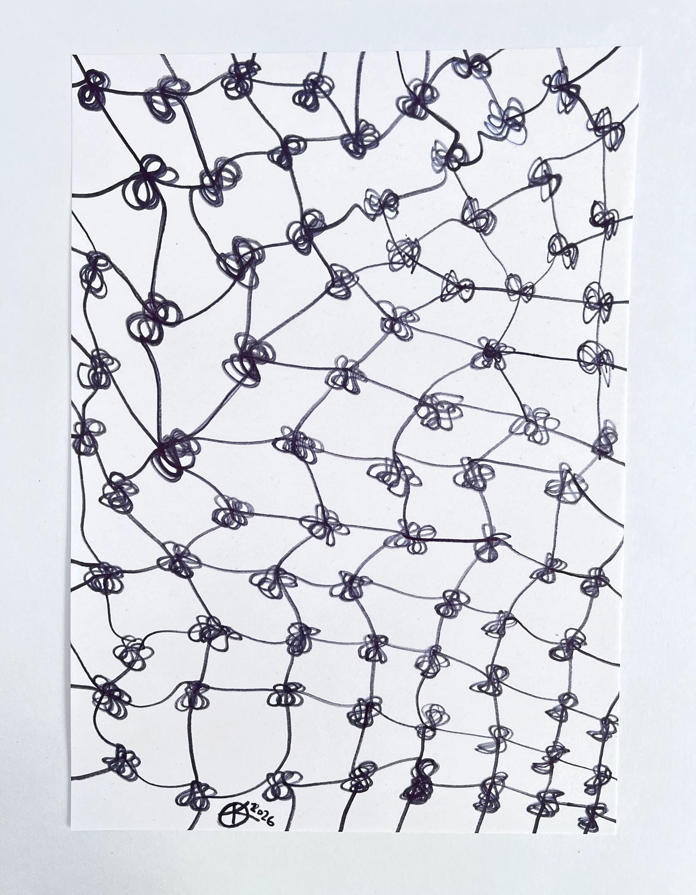 Meshy Drawing no.42, artist sketch