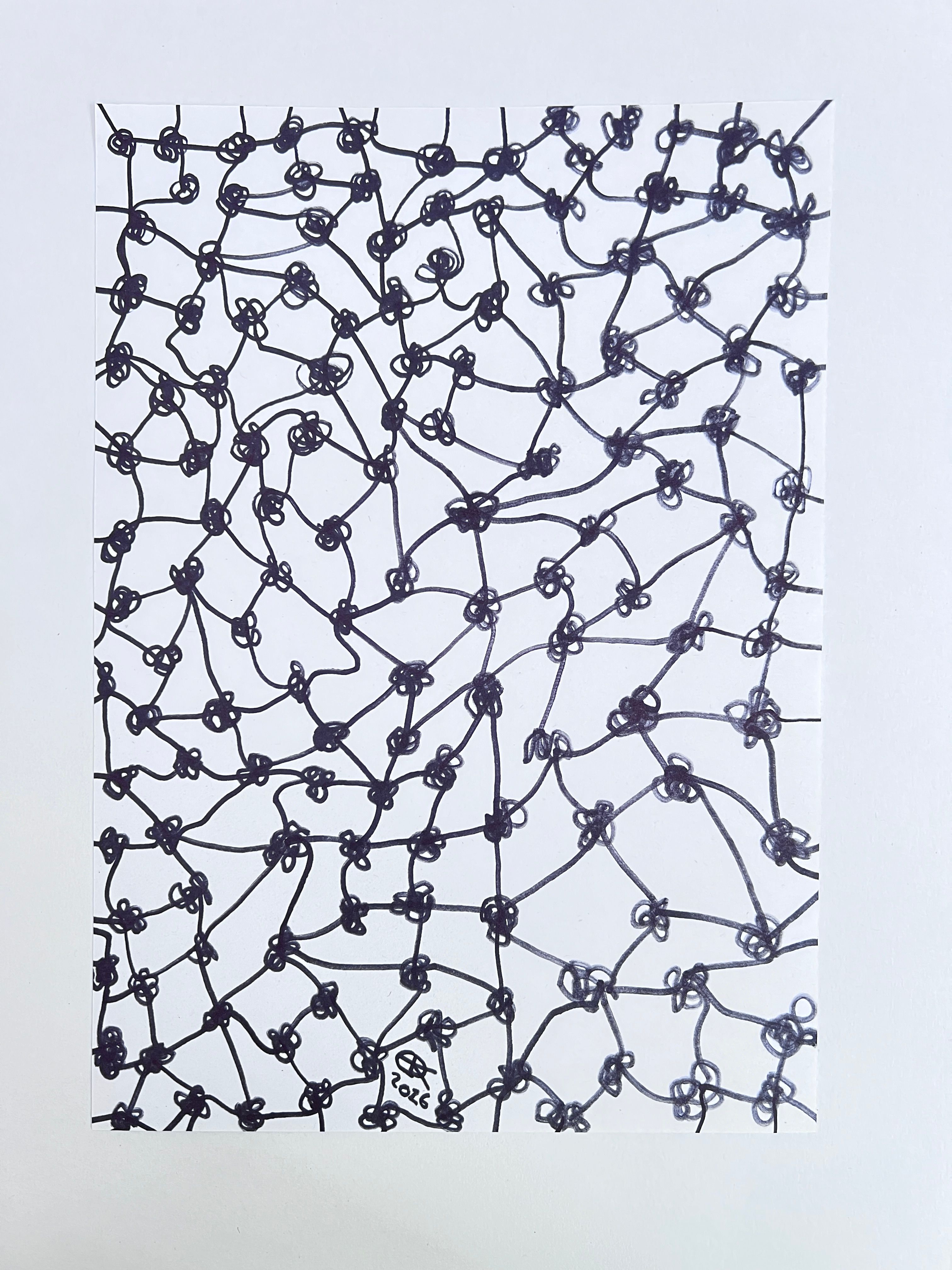 Meshy drawing no. 48, artist sketch