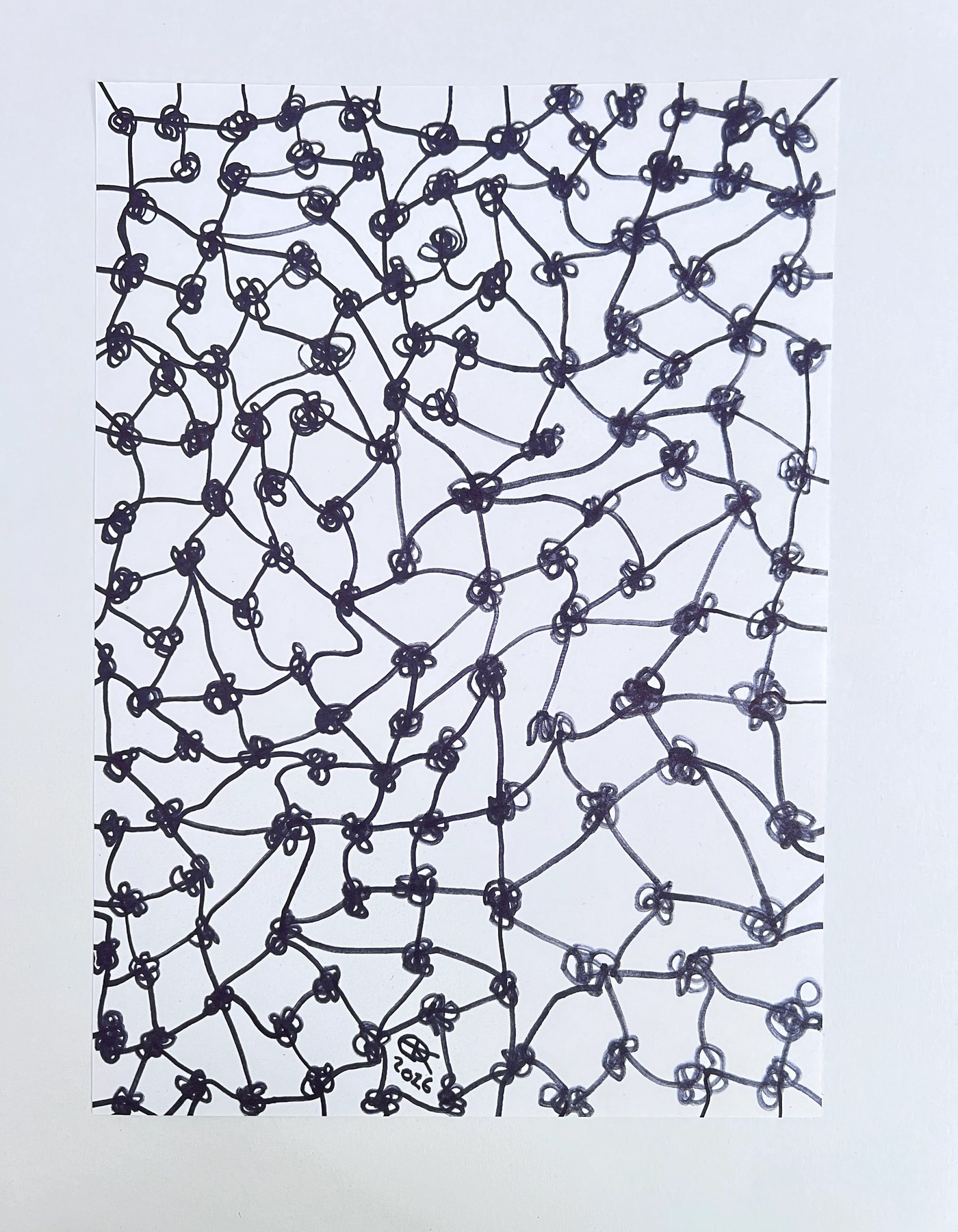 Meshy drawing no. 48, artist sketch
