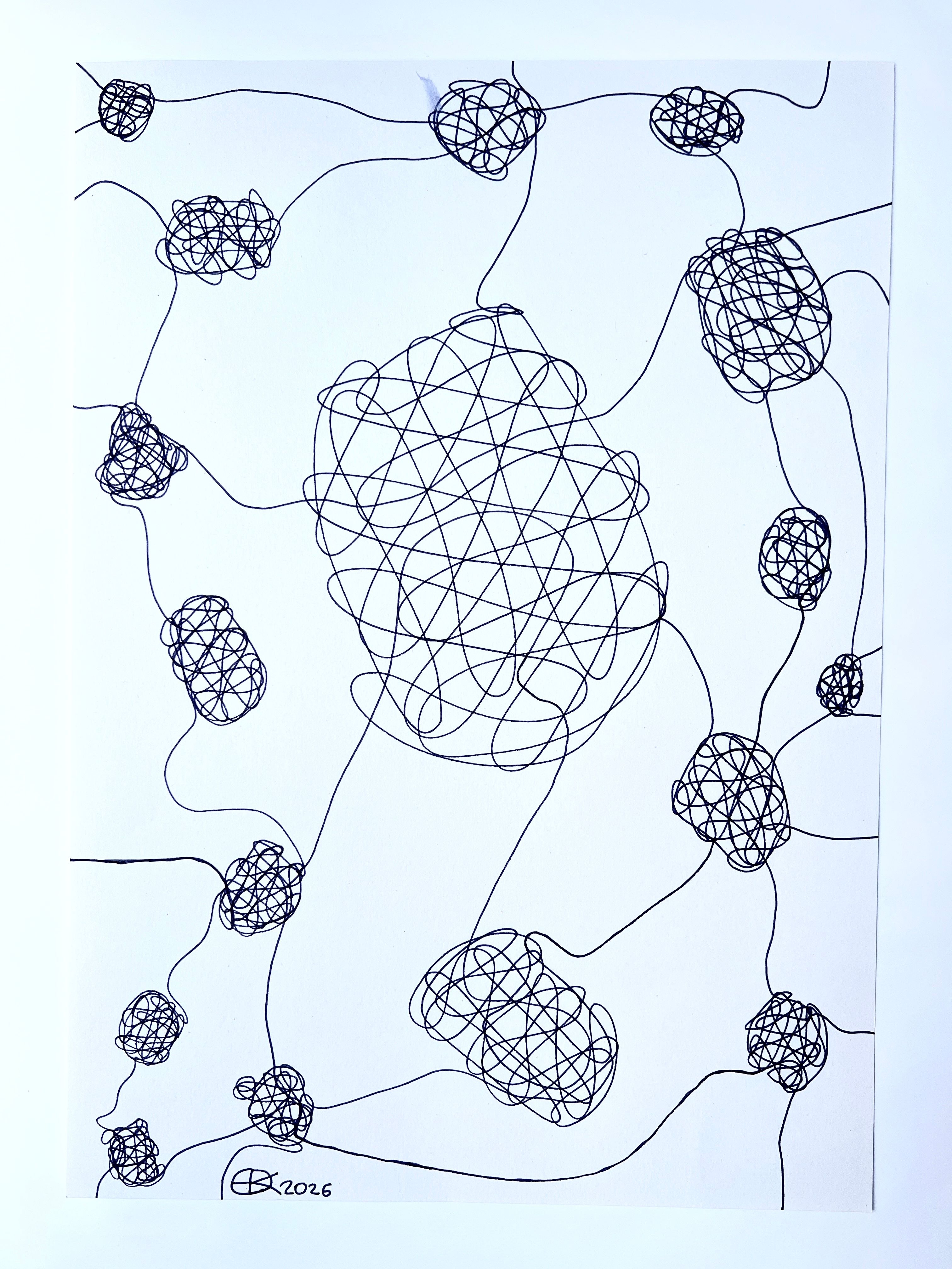 Meshy drawing no. 75, artist sketch