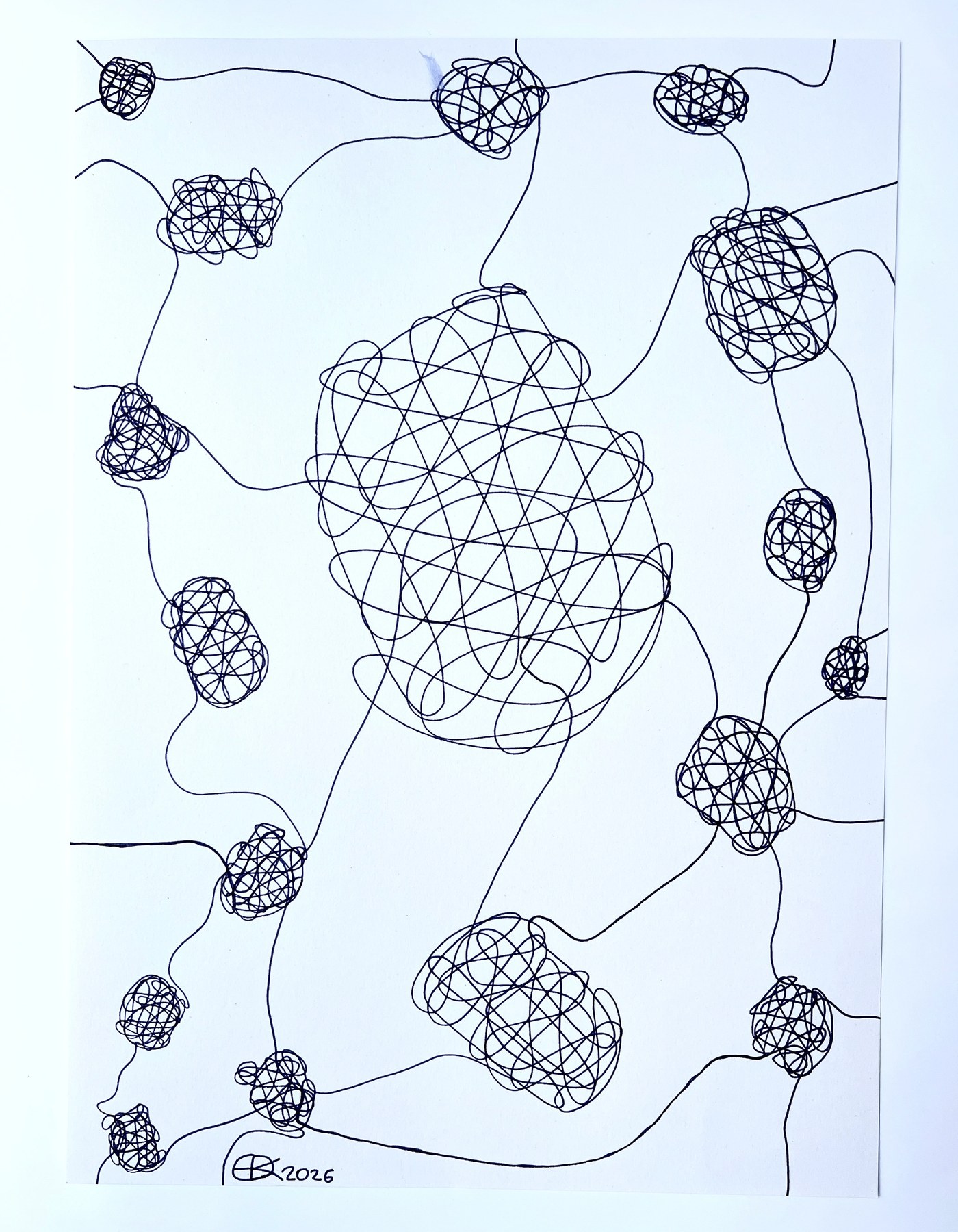 Meshy drawing no. 75, artist sketch