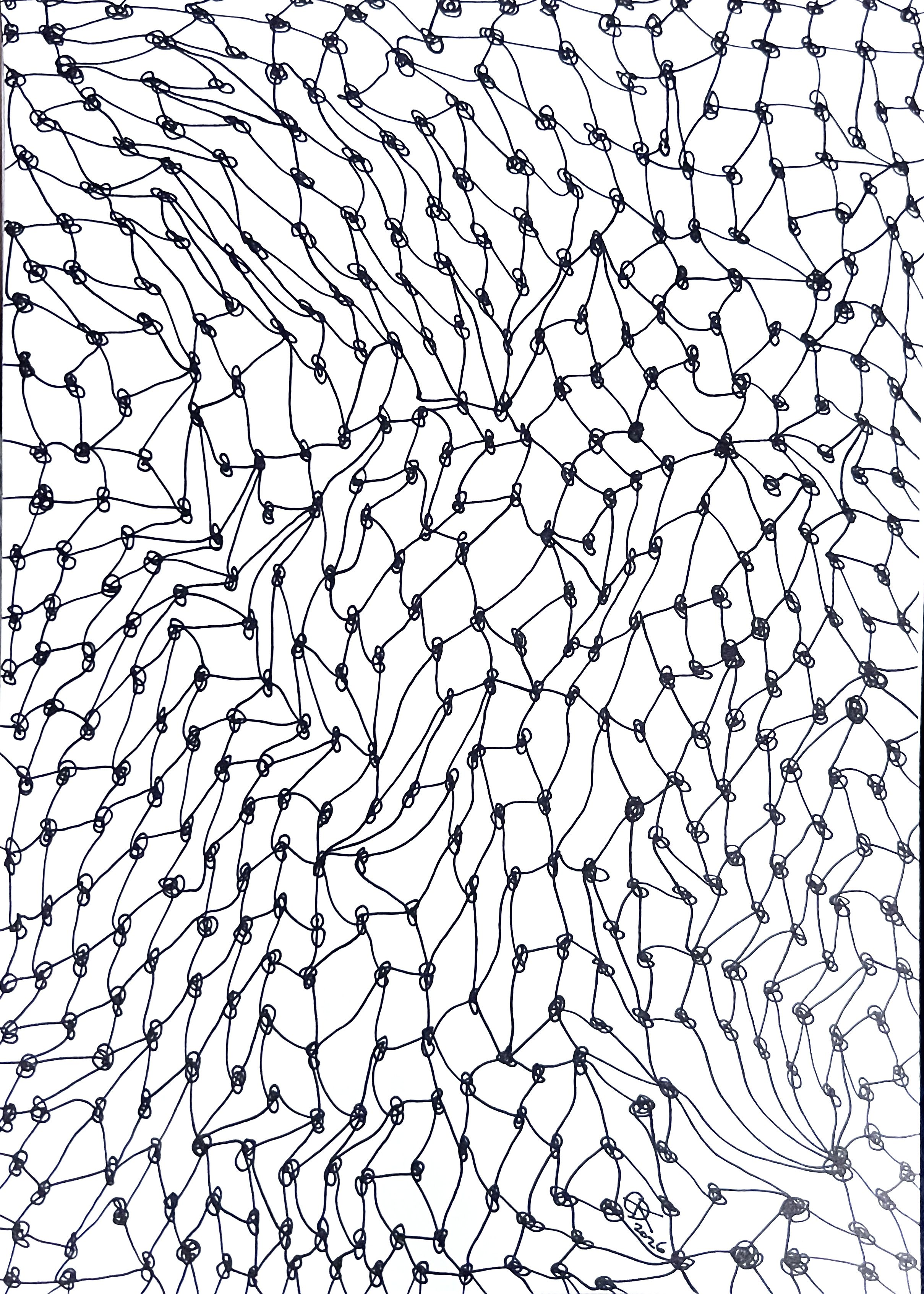 Meshy Drawing no.23, artist's sketch