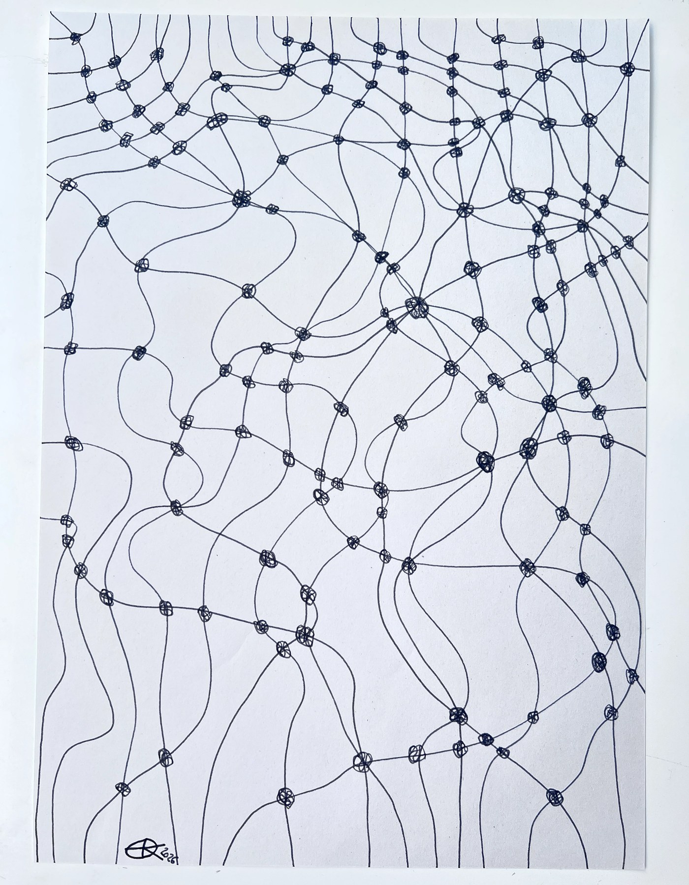 Meshy drawing no. 92, artist sketch