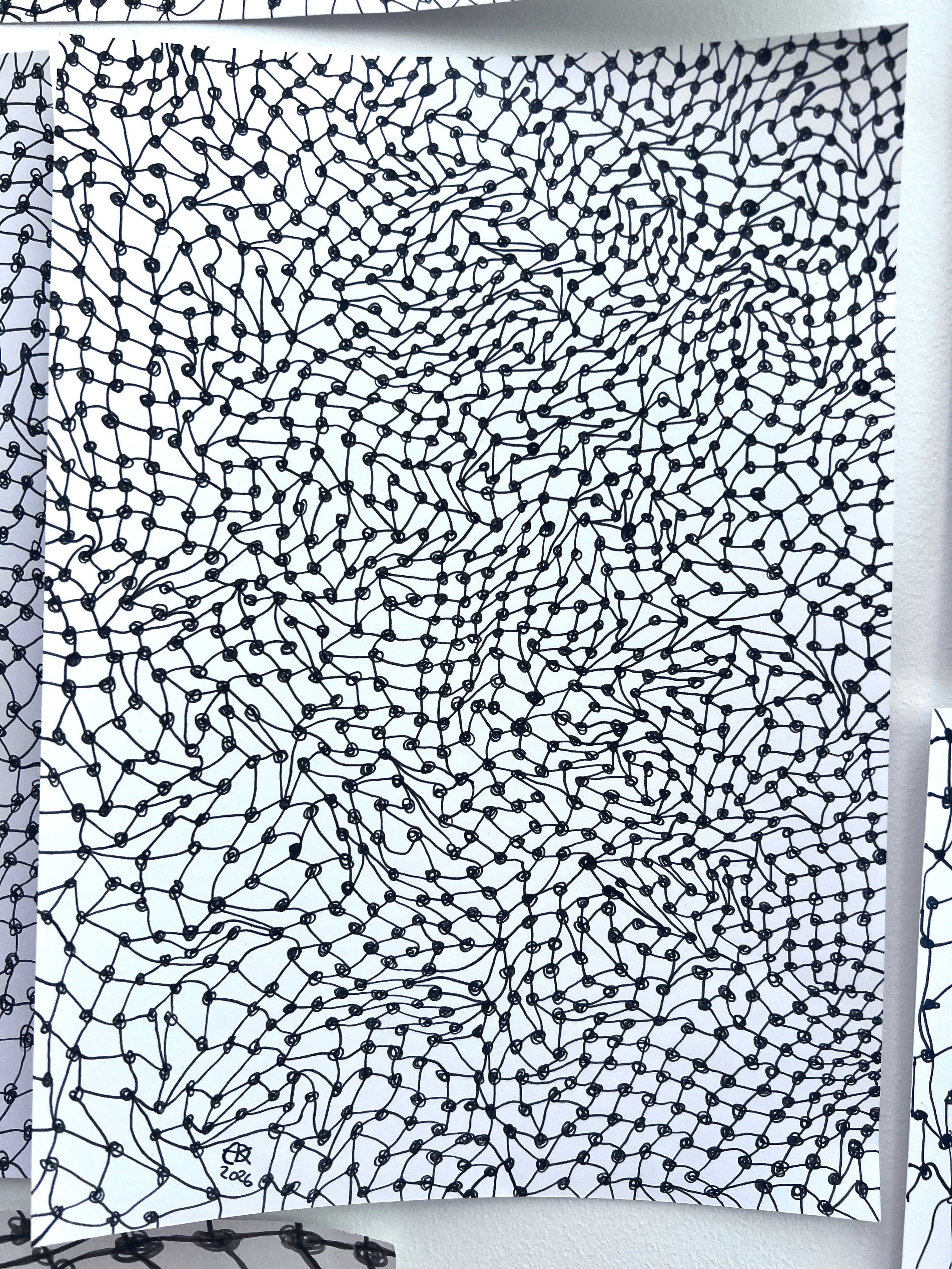 Meshy drawing no. 18, artist sketch 