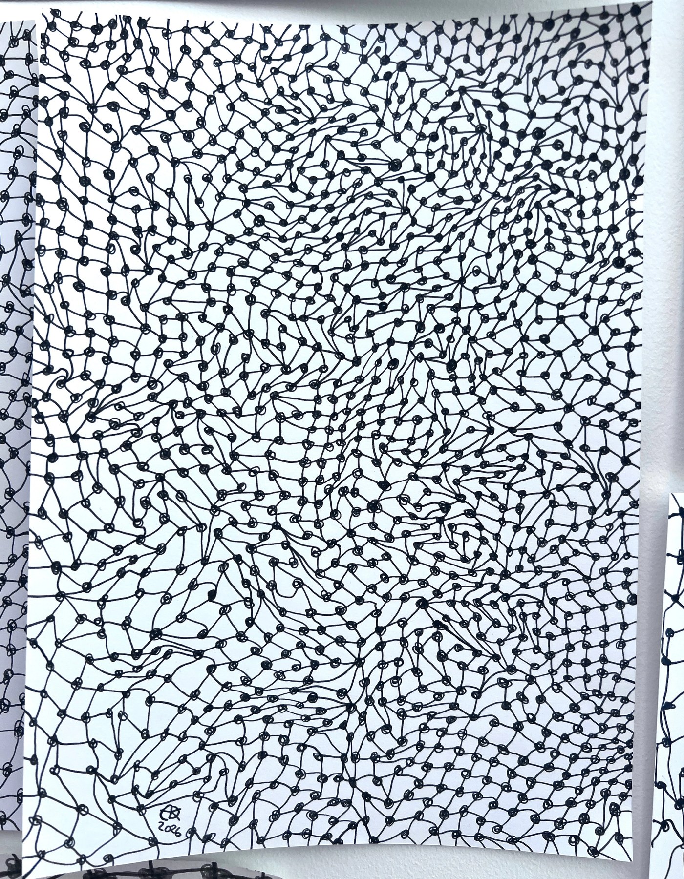 Meshy drawing no. 18, artist sketch