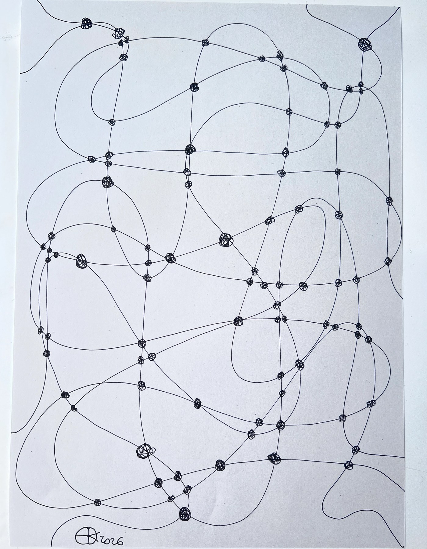 Meshy drawing no. 93, artist sketch