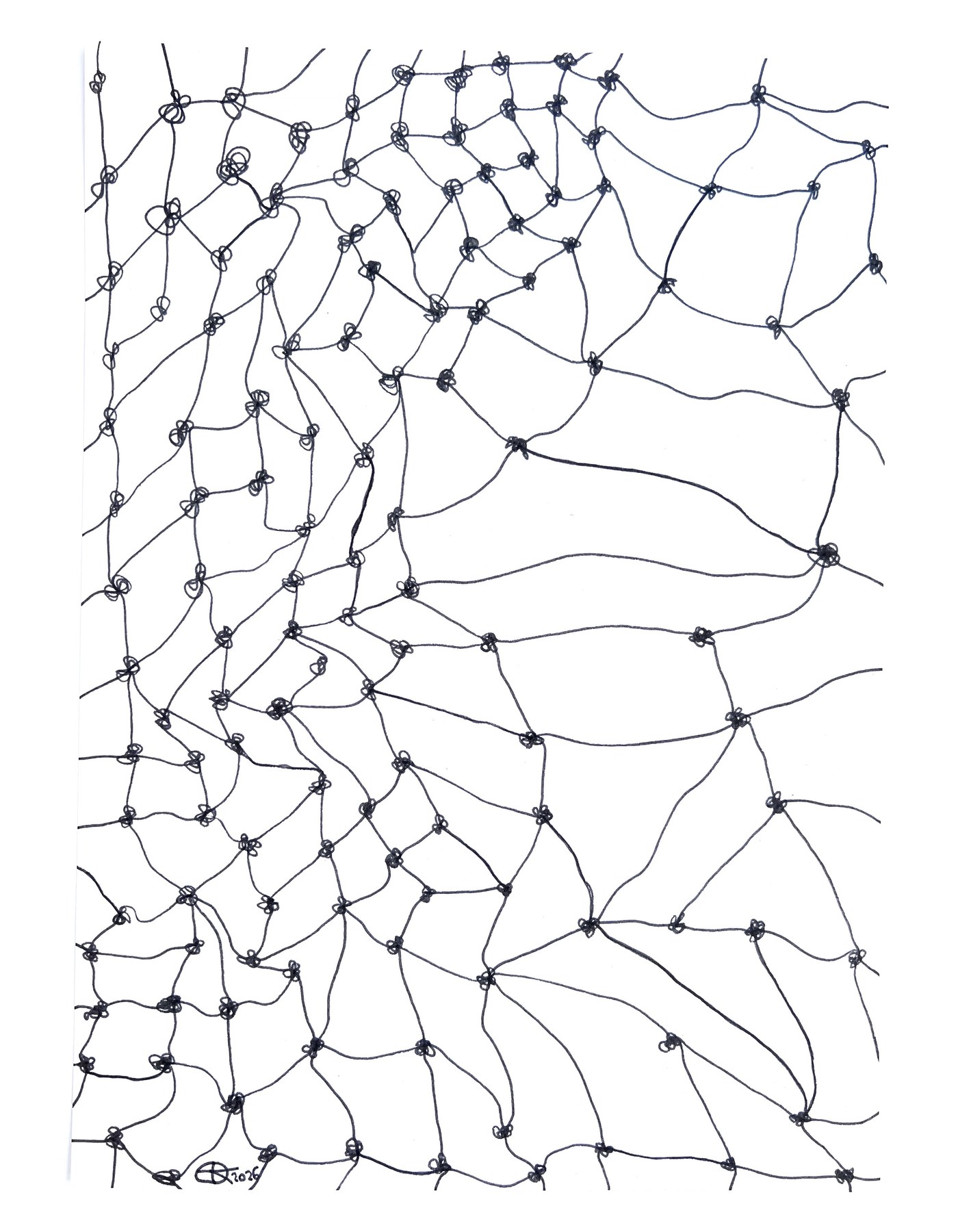 Meshy drawing no. 65, artist sketch