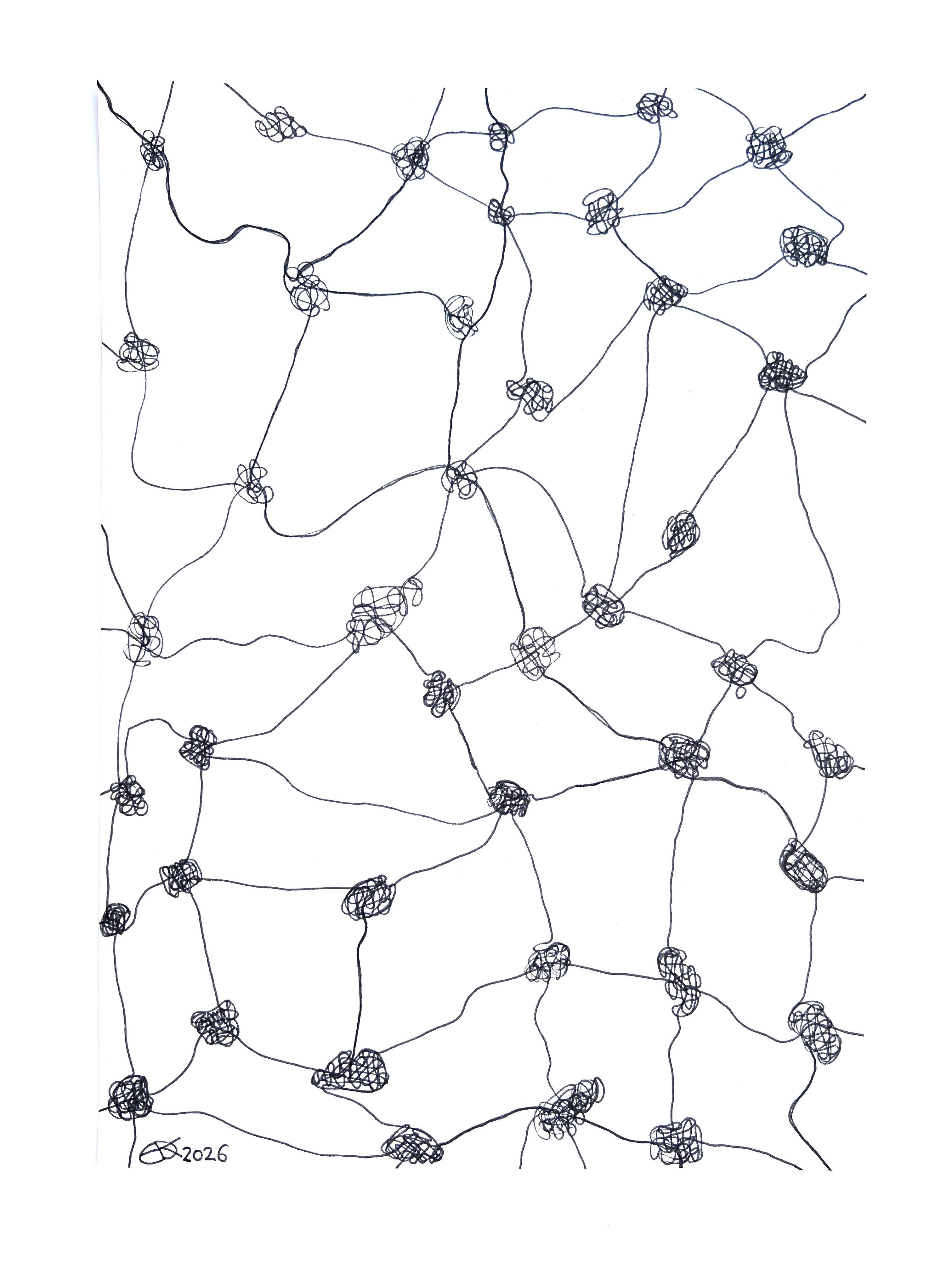 Meshy drawing no. 66, artist sketch