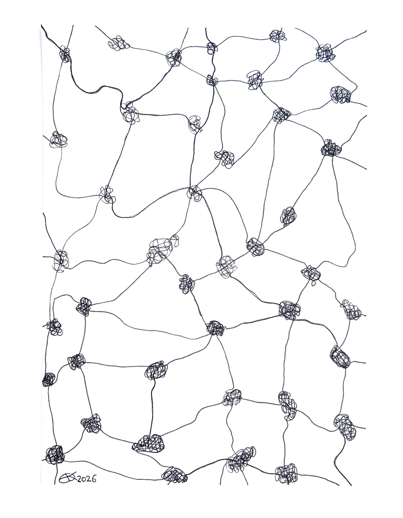 Meshy drawing no. 66, artist sketch