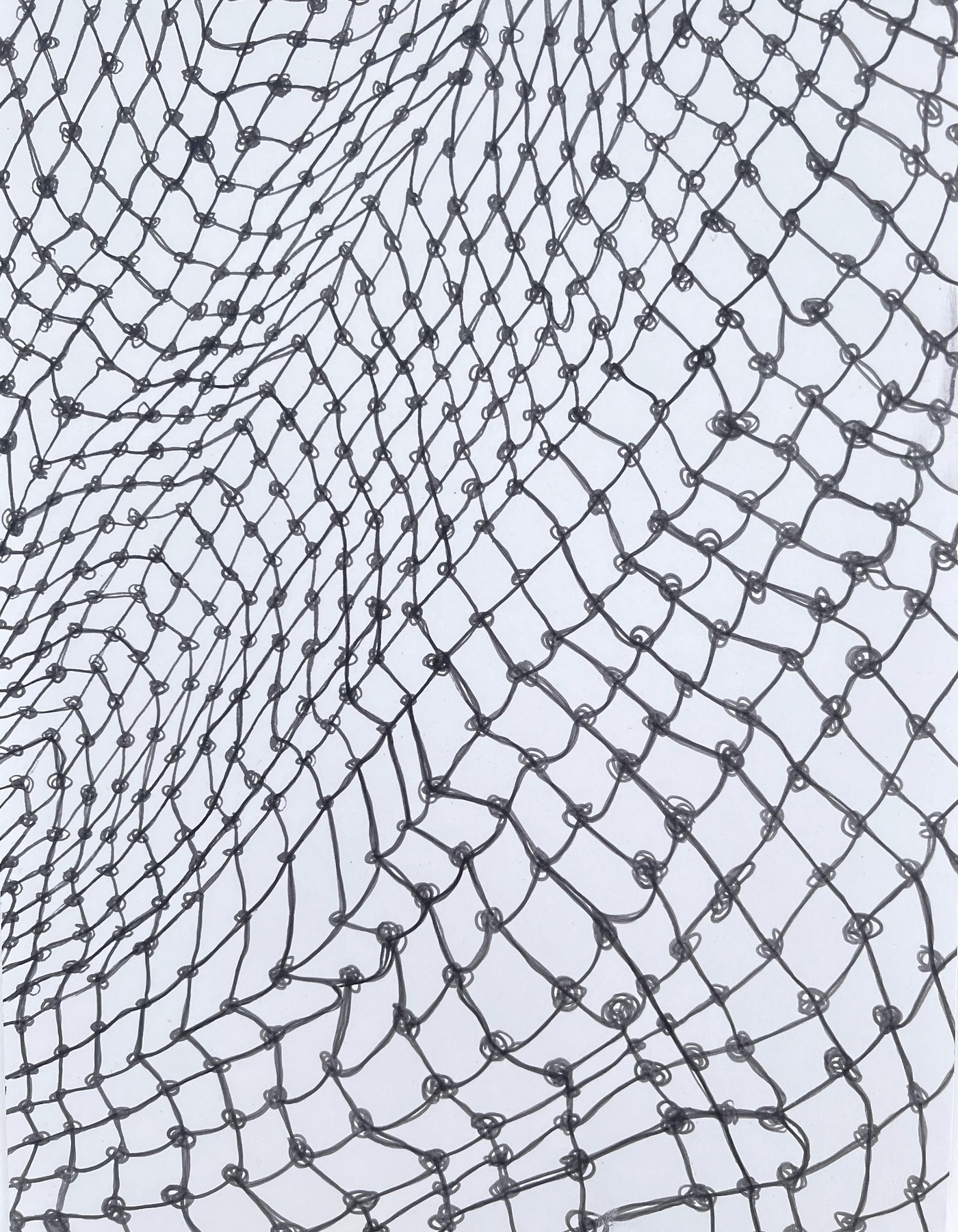 Meshy Drawing no, 1, artist sketch, A3