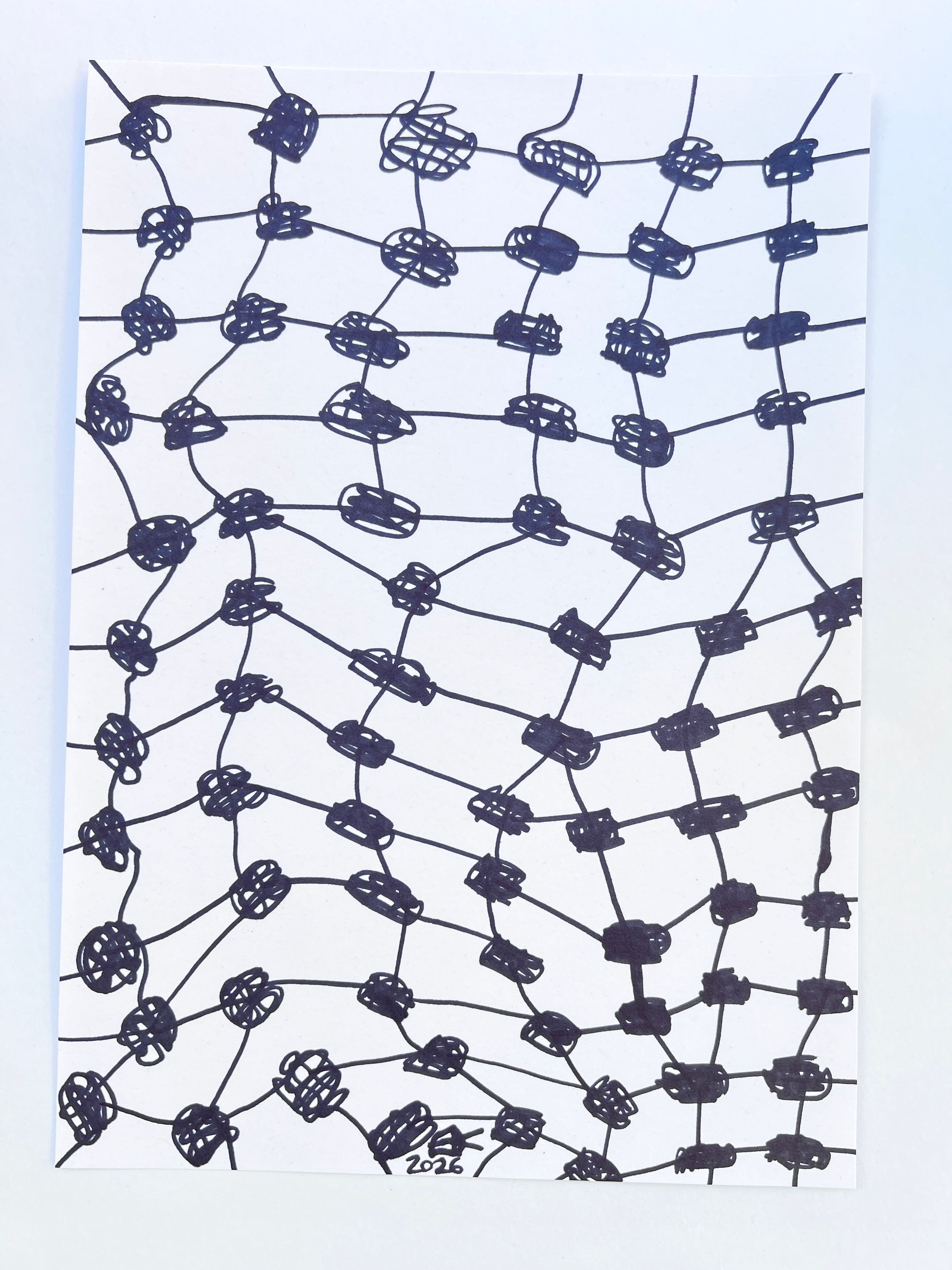 Meshy drawing no.35, artists sketch