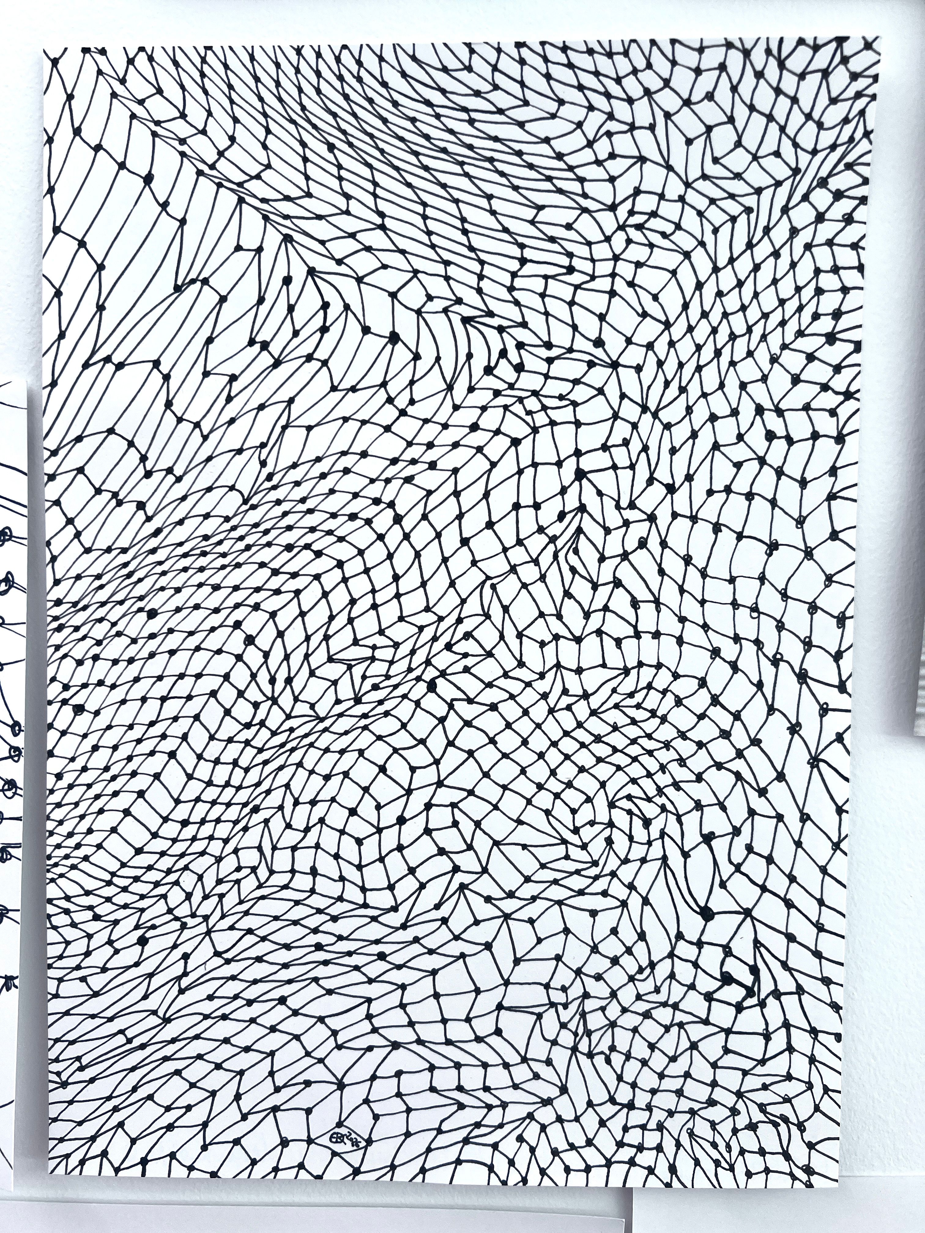 Meshy drawing no.14, artist sketch
