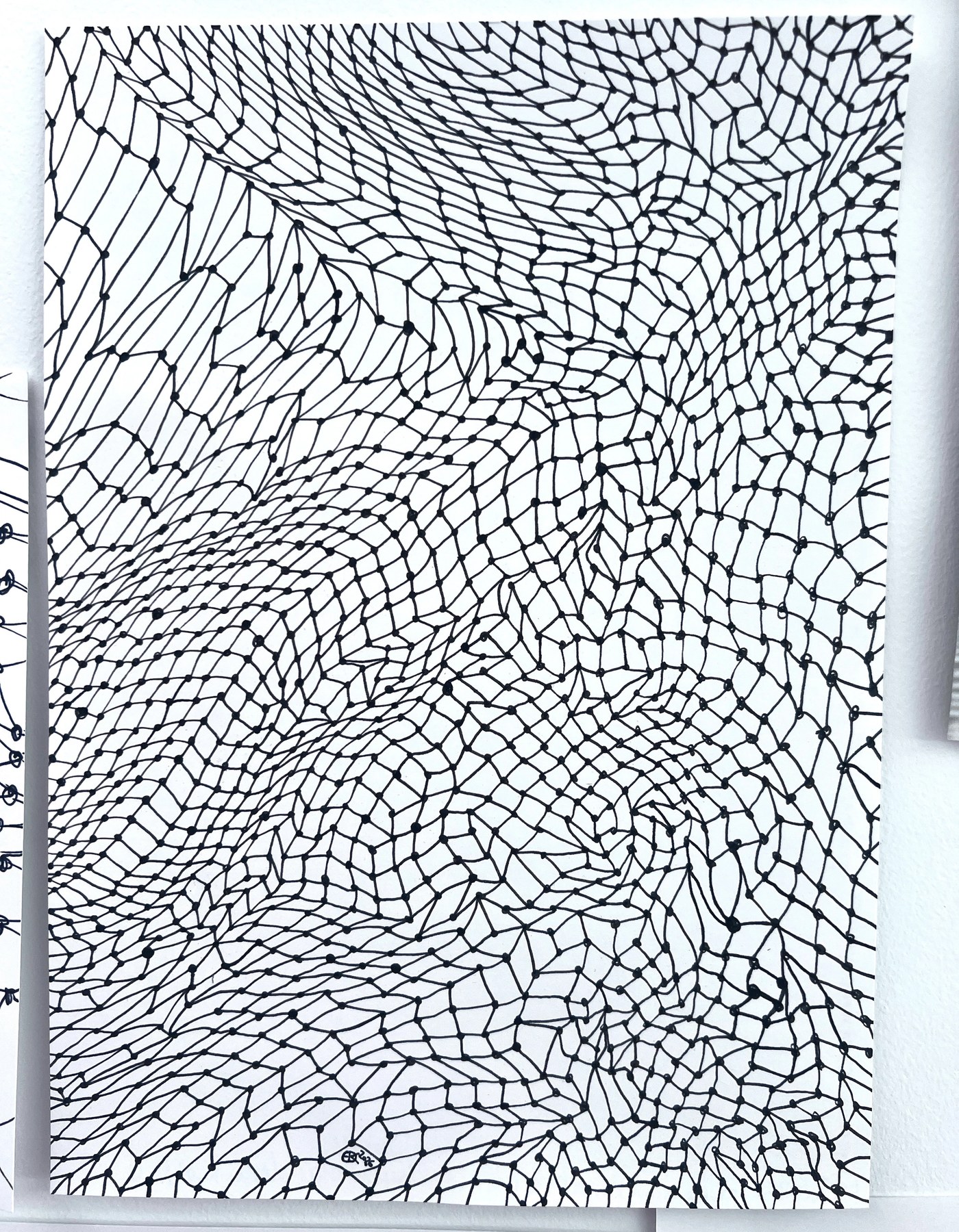 Meshy drawing no.14, artist sketch