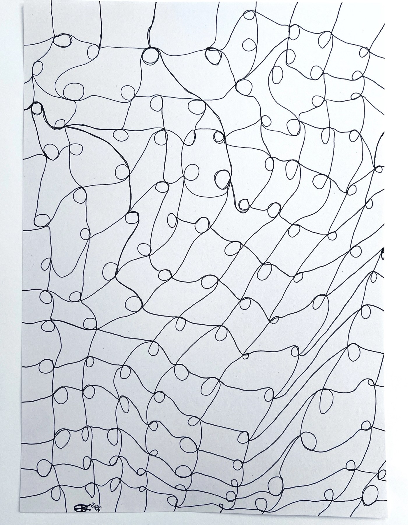 Meshy drawing no.54, artist sketch