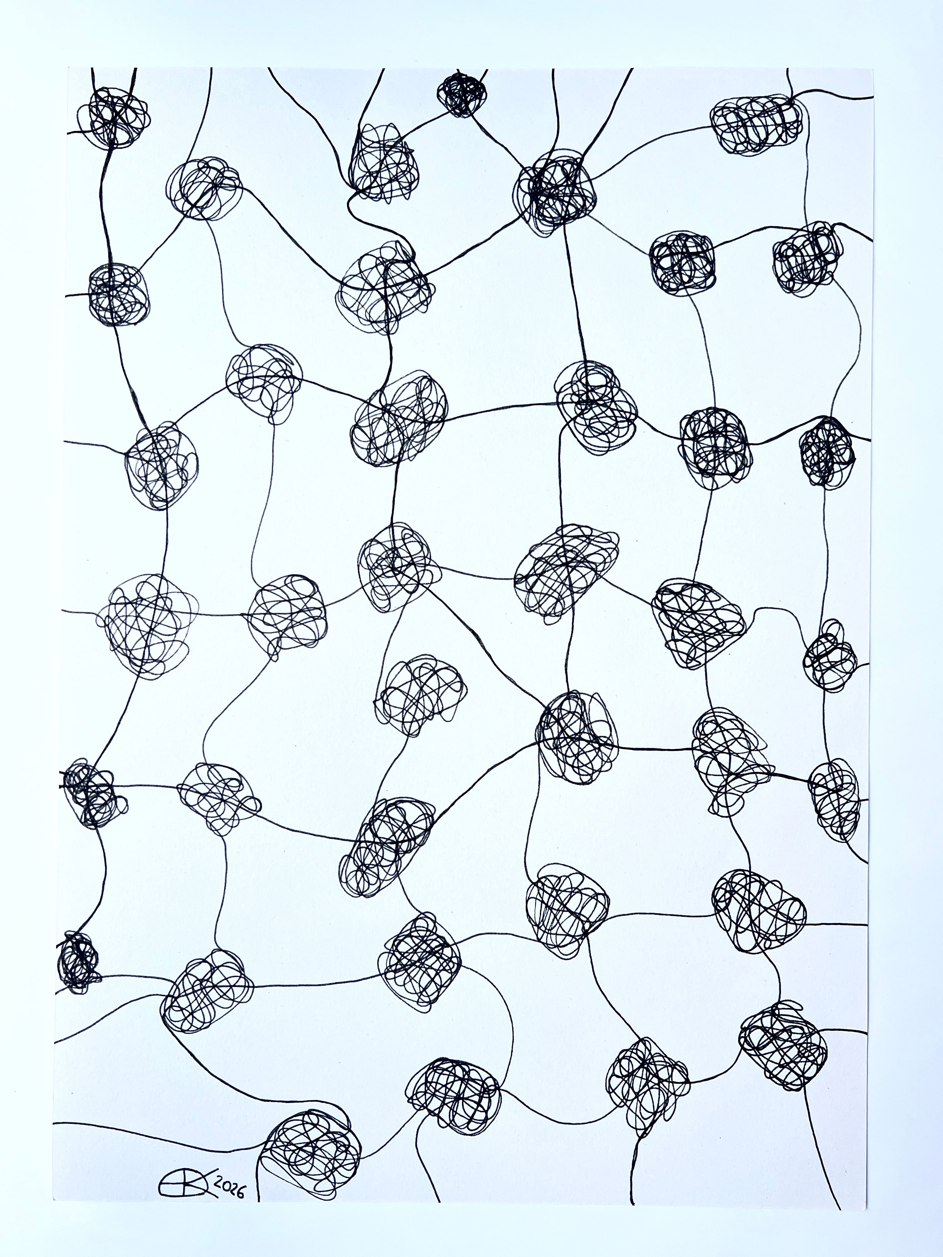 Meshy drawing no.74, artist sketch