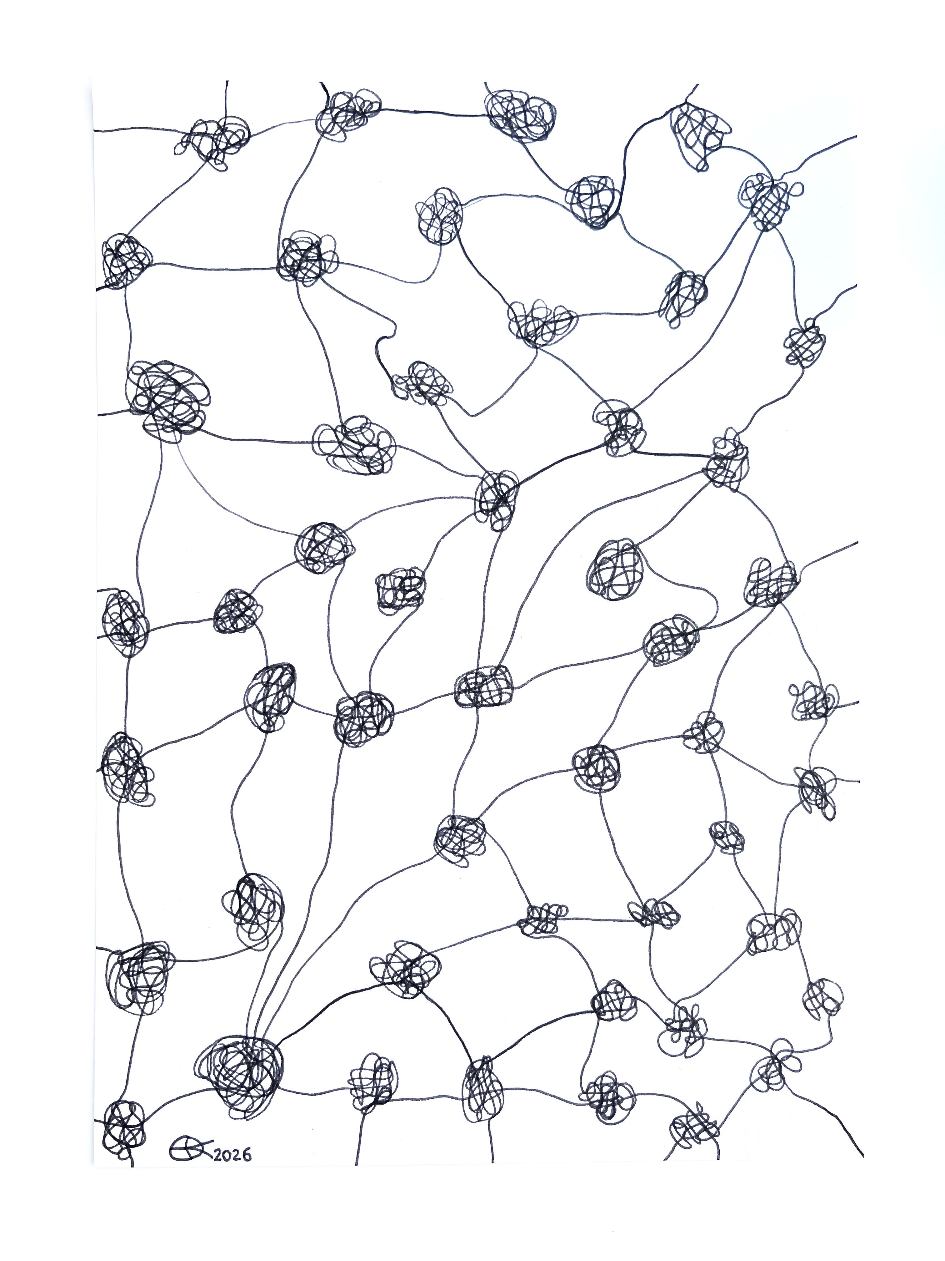 Meshy drawing no. 64, artist sketch