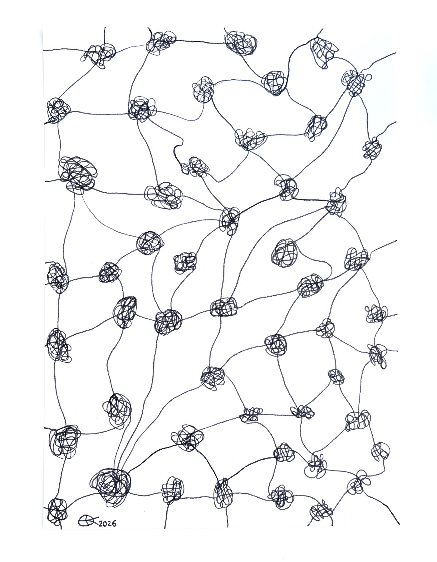 Meshy drawing no. 64, artist sketch