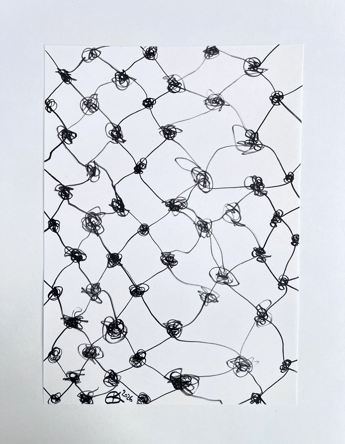 Meshy Drawing no. 45, artist sketch