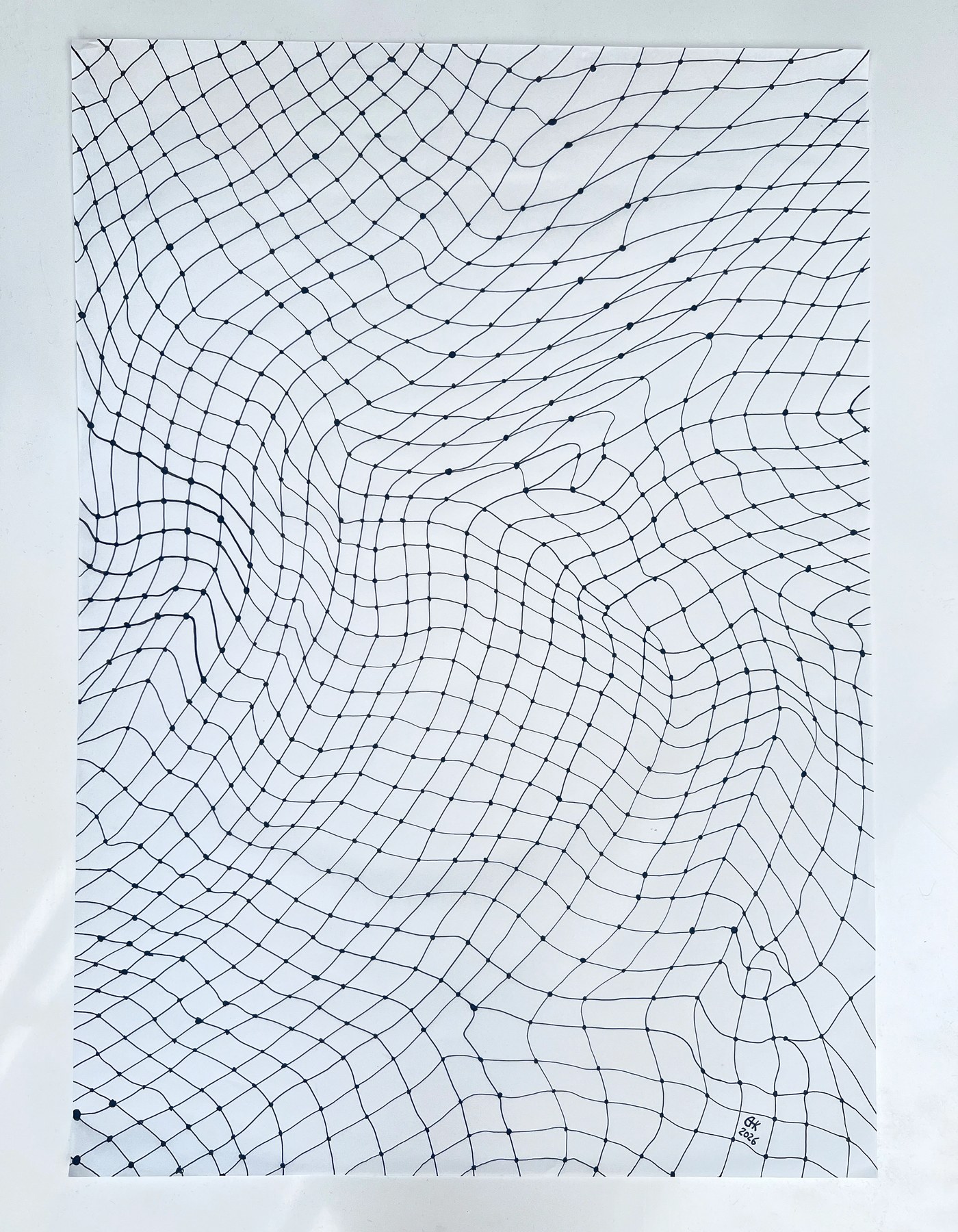 Compositional drawing no.2. What a MESH manifestation, 2026