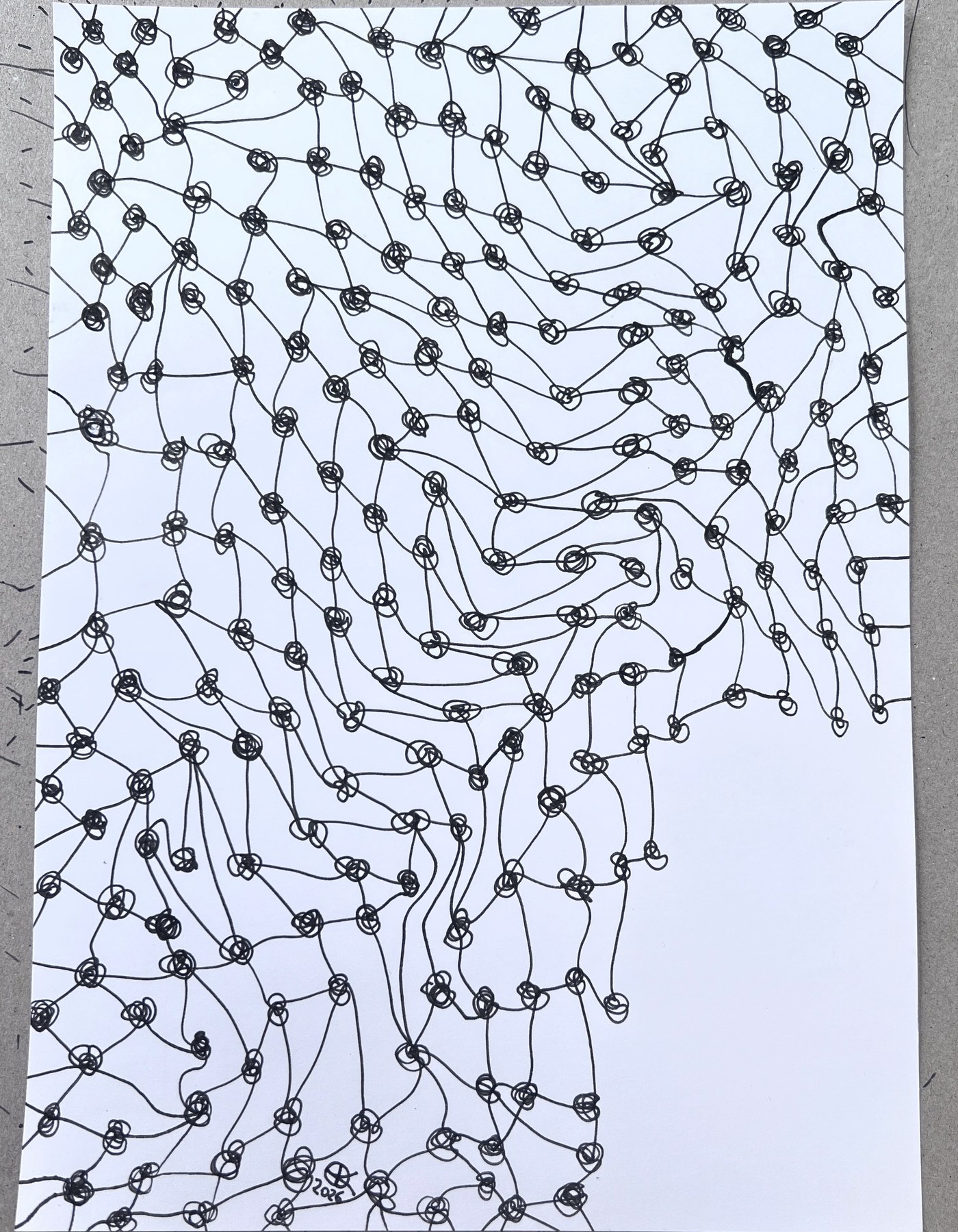 Meshy drawing no. 22, artist sketch