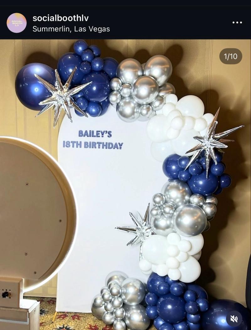 Social Booth LV balloons photo