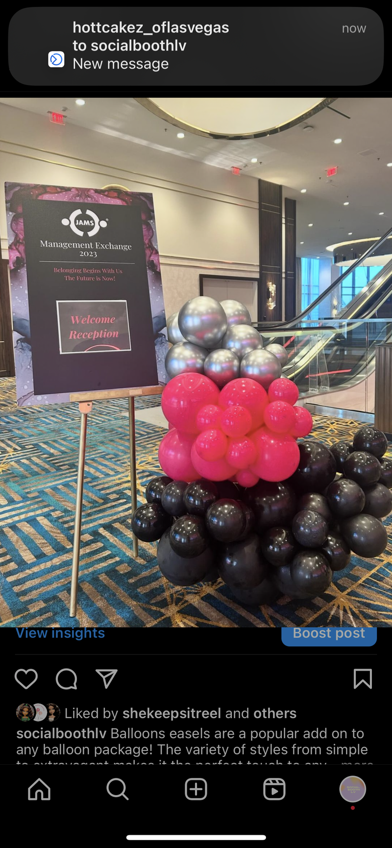 Social Booth LV balloons photo
