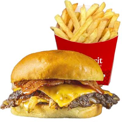 Imagen de Smash Clásica con papas fritas